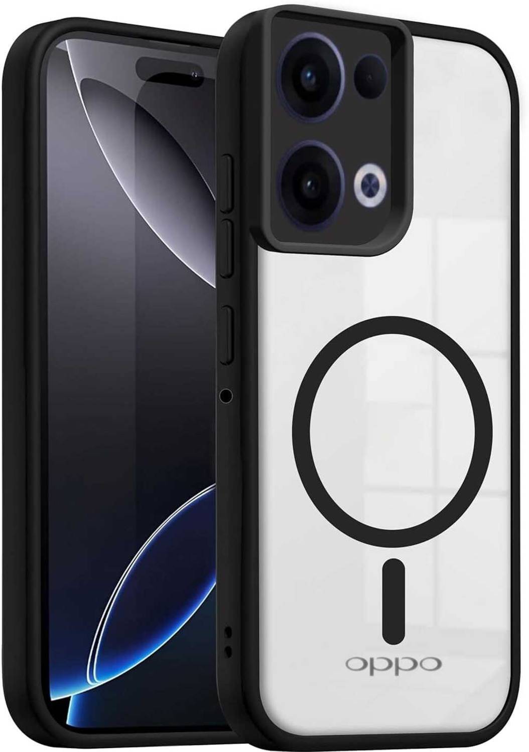 RESOURIS Back Cover for Oppo Reno 13 5G Black - Image 1
