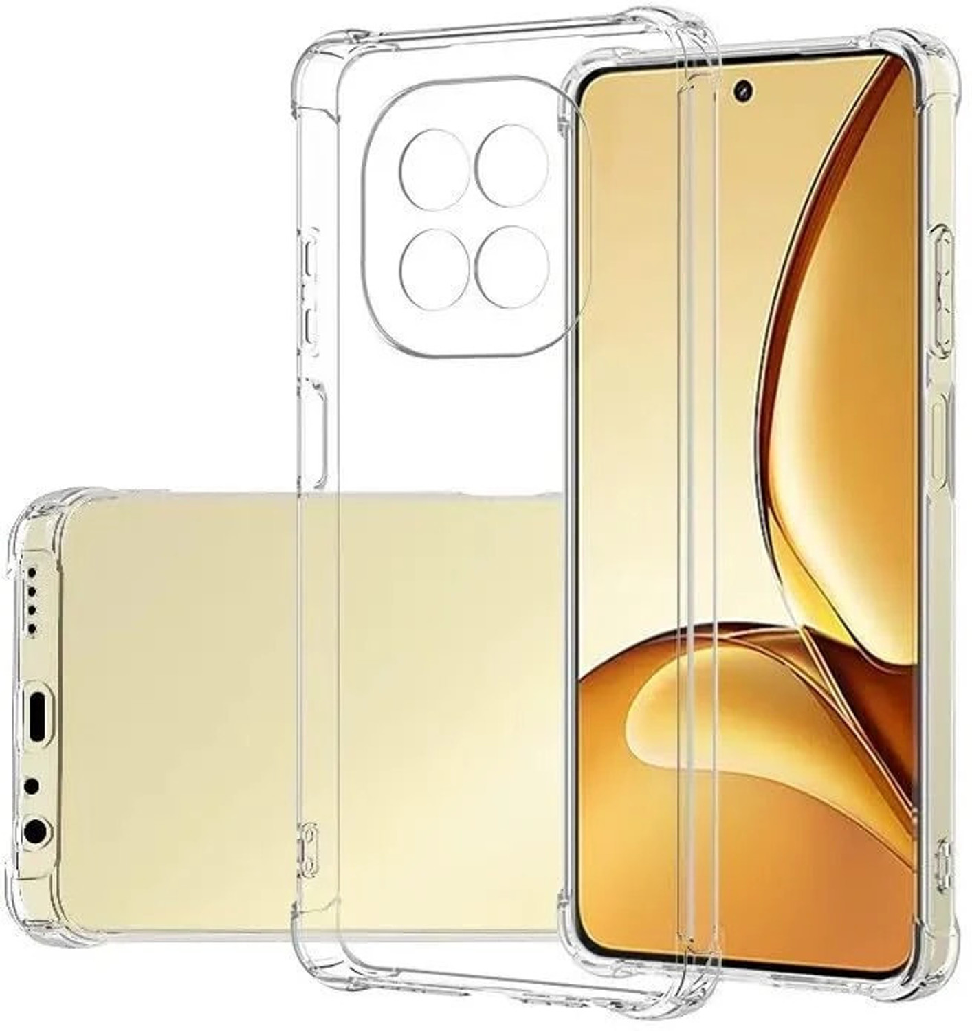Image of TheApallio Pouch for Oppo F29 5G Bumper Silicon Transparent Case
