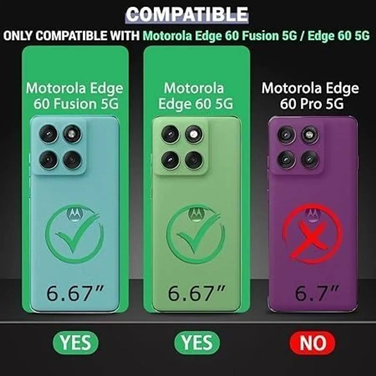 Anti Yellow Back Cover for Motorola Edge 60 Fusion 5G, Moto Edge 60 Fusion 5G (Anti Yellowing) - Image 2