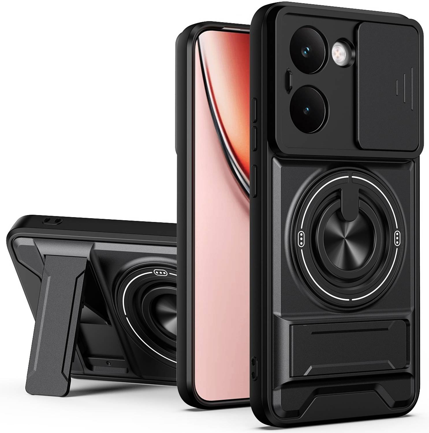 Cover Alive Back Cover for RealMe P3 Ultra 5G Black - Image 1