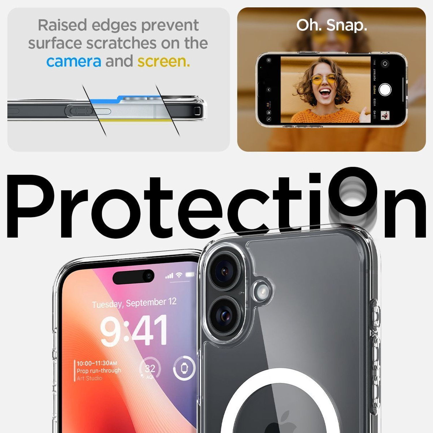 Image of Spigen Ultra Hybrid MagFit Back Cover for Apple iPhone 16 Plus