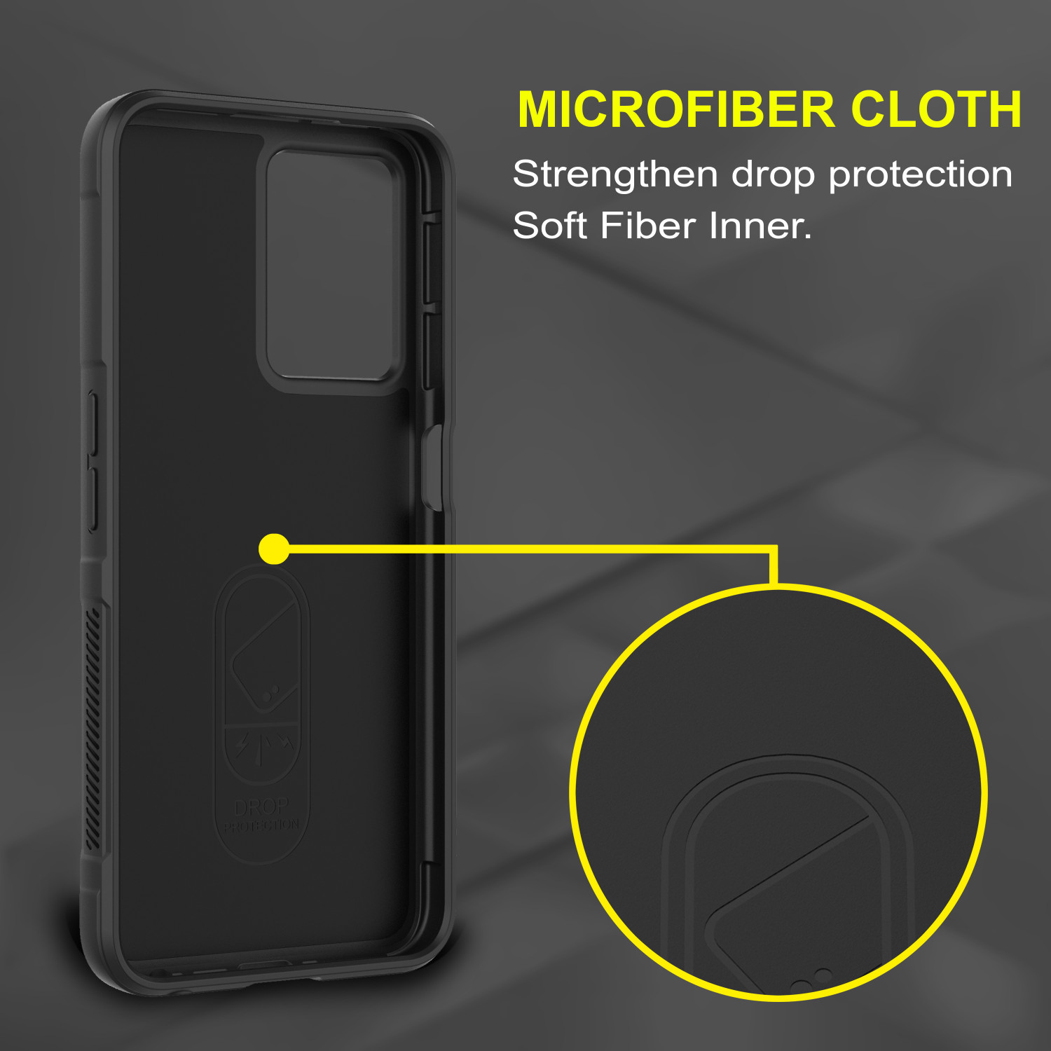 Image of GLOBAL NOMAD Back Cover for Realme 9 Pro 5G (Black, Grip Case, Silicon, Pack of: 1)
