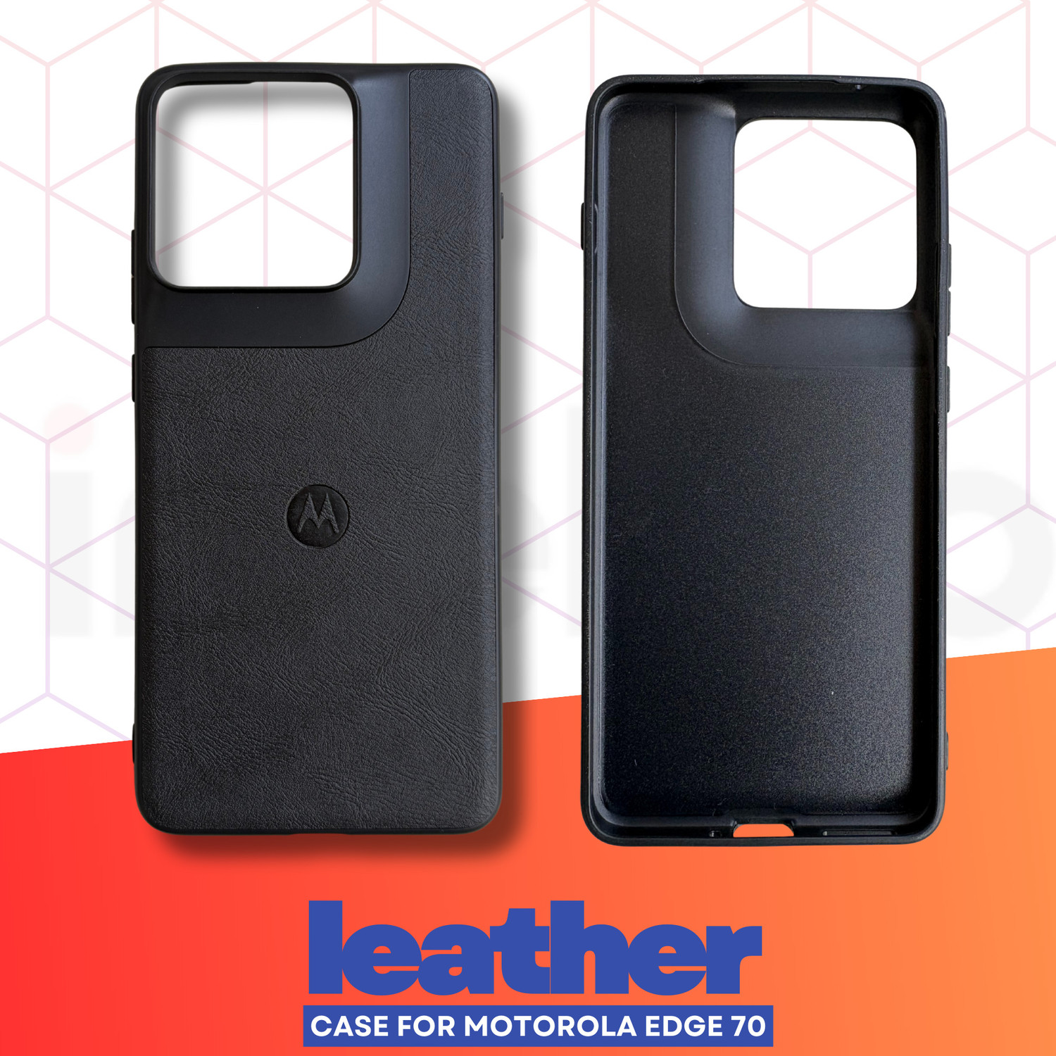 Image of inteliqo Back Cover for Motorola Edge 70 5G, (Leather Case)