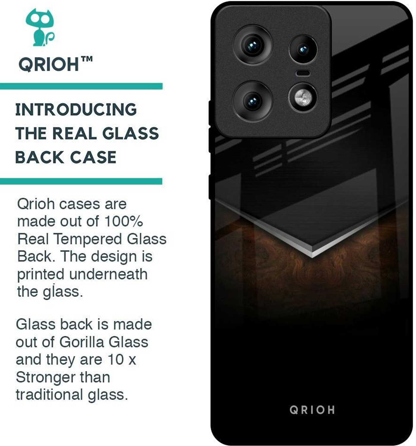 Image of QRIOH Glass Back Cover for Motorola Edge 50 Pro 5G