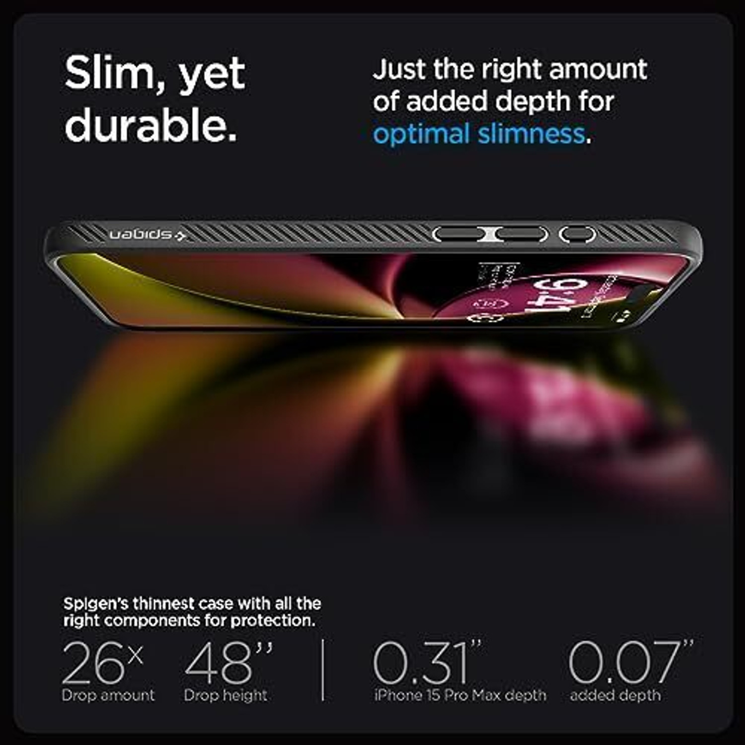Image of Spigen Liquid Air Back Cover for Apple iPhone 15 Pro Max