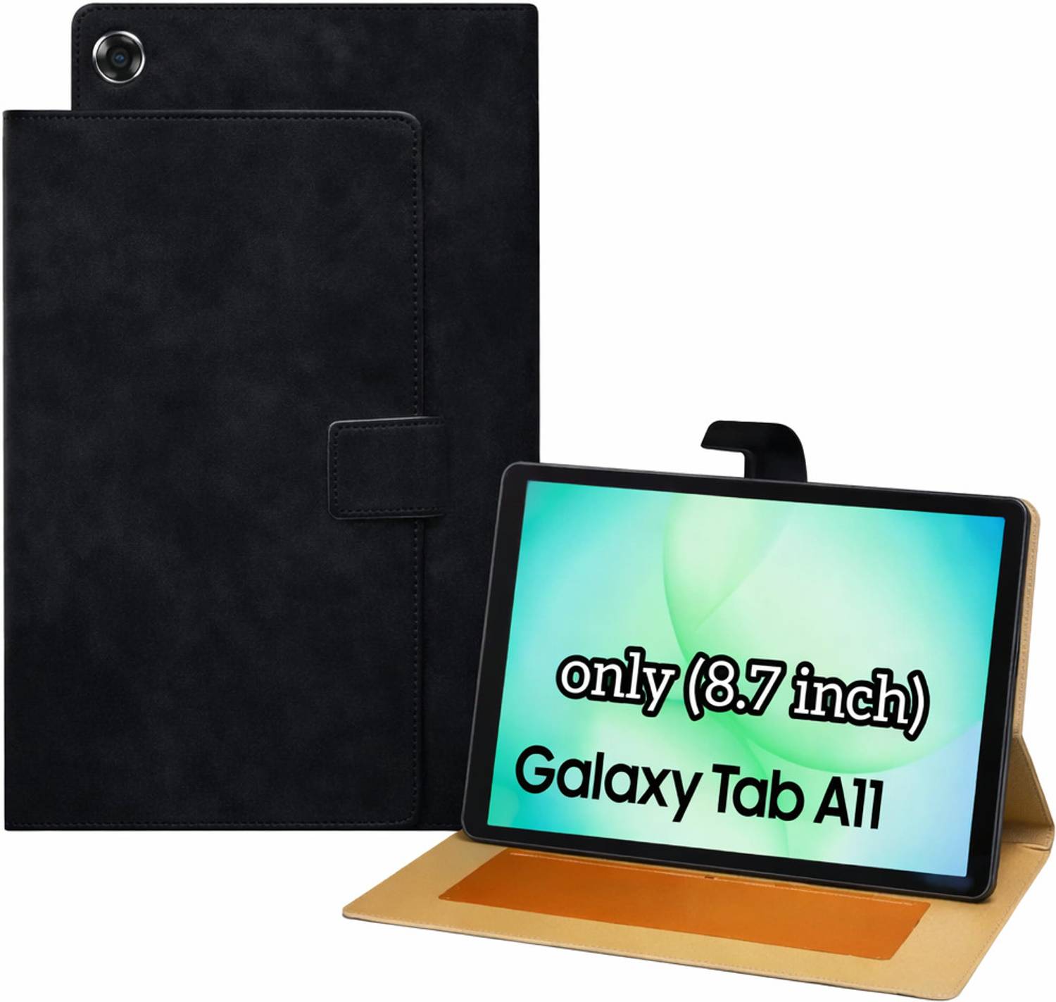 amox Back Cover for Samsung Galaxy Tab A11 Tablet (Black) | Slim Protective Stand Case for Samsung Tab A11