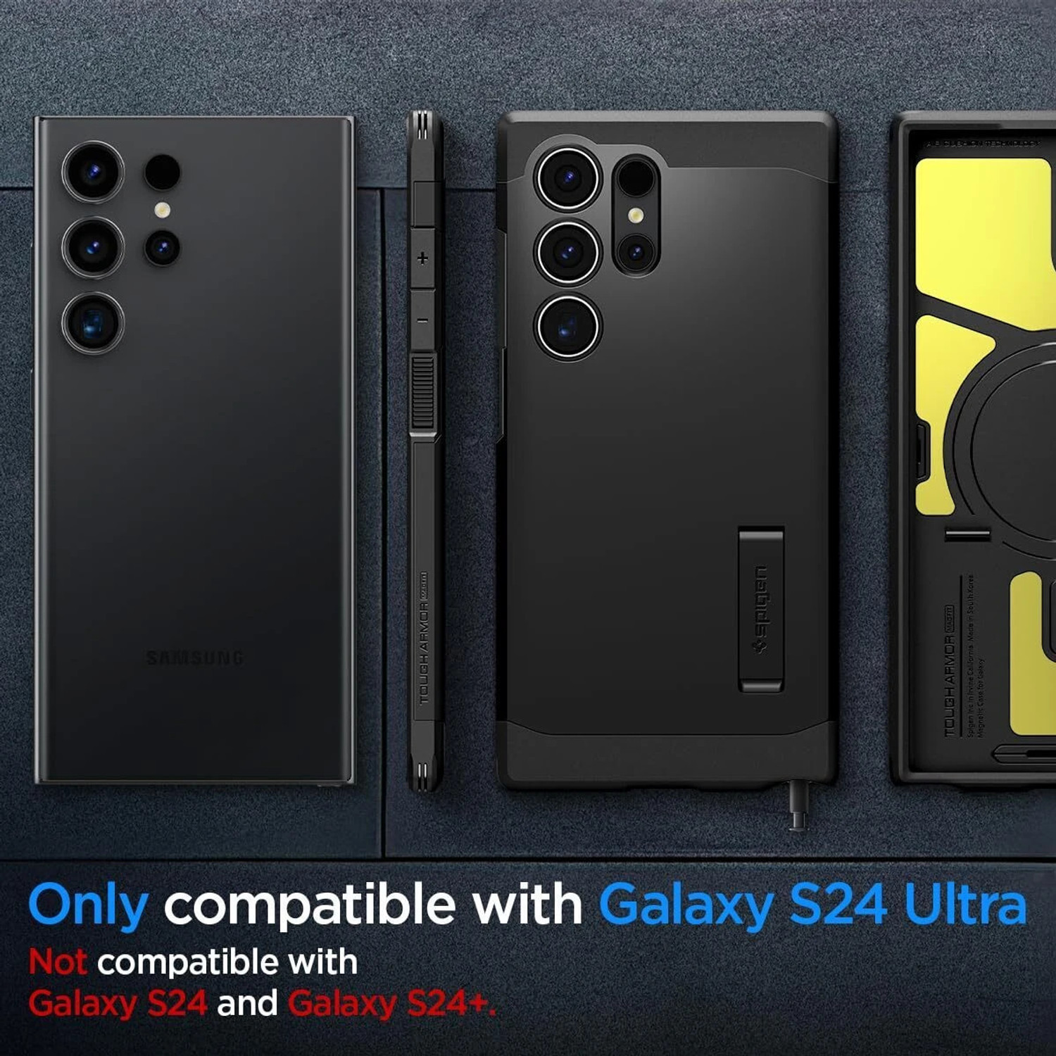 Image of Spigen Tough Armor Magfit Back Cover for Galaxy S24 Ultra