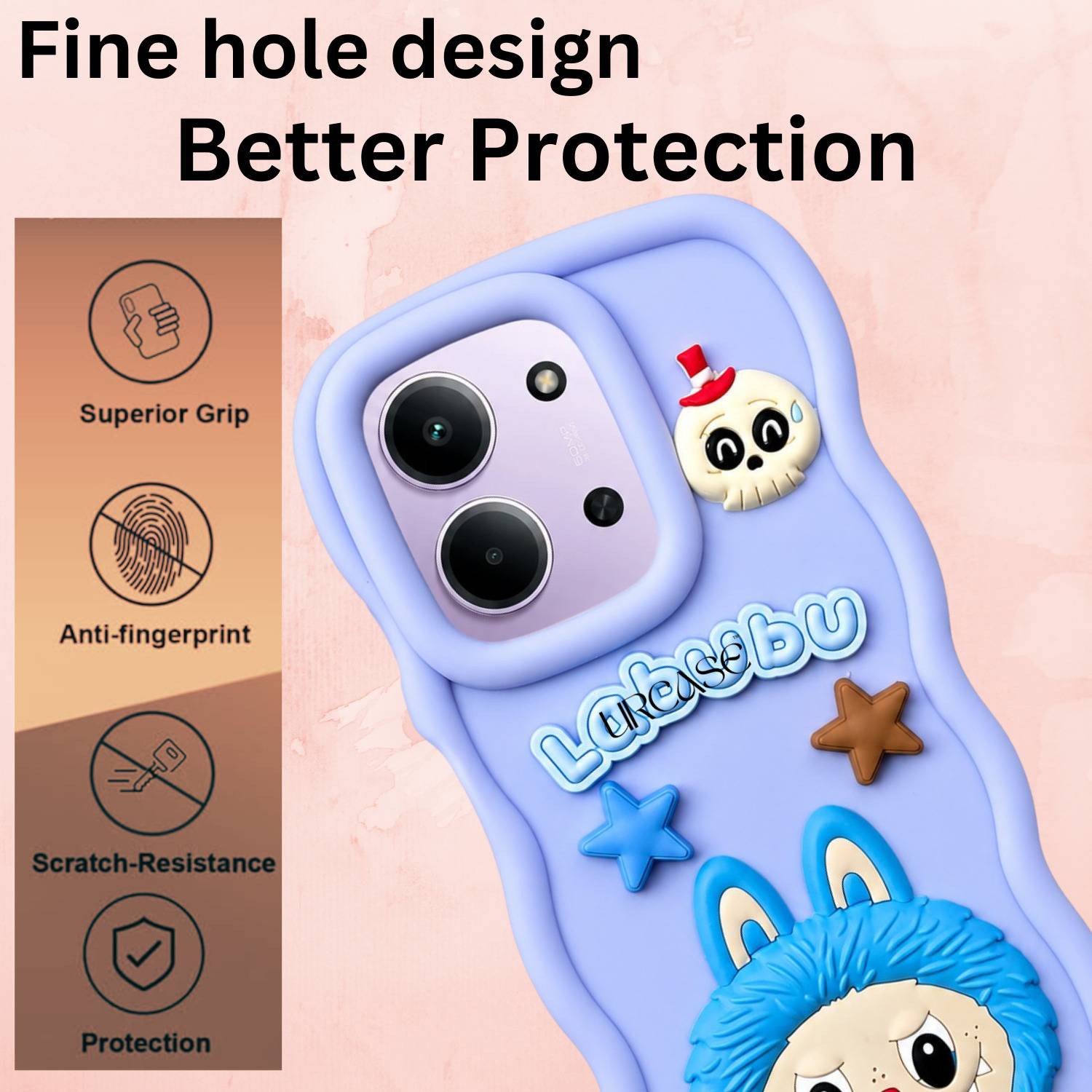 URCASE Back Cover for REDMI 15C 5G, POCO C85 Purple - Image 3