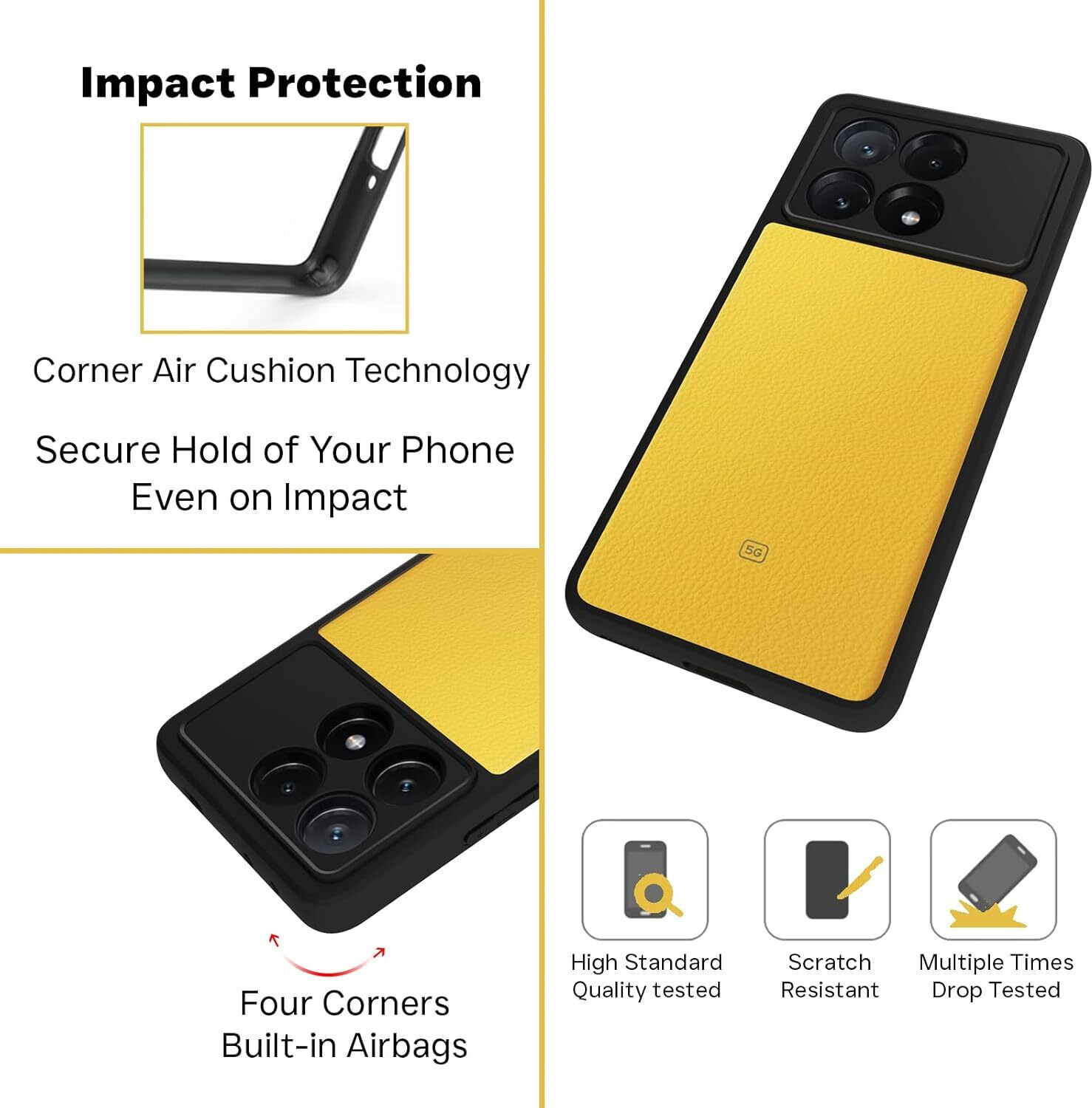 Image of RIGGEAR Back Cover for Poco X6 Pro 5G