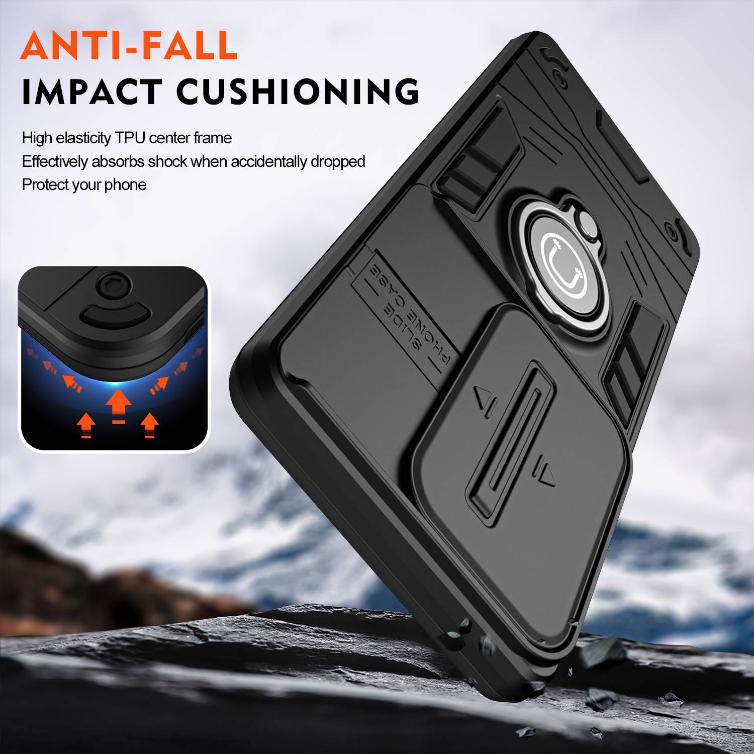 Cover Alive Back Cover for Vivo V30 5G Black - Image 3