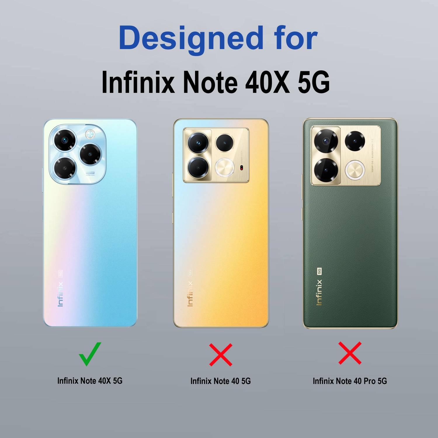 CaseRepublic Back Cover for Infinix Note 40X 5G - Image 2