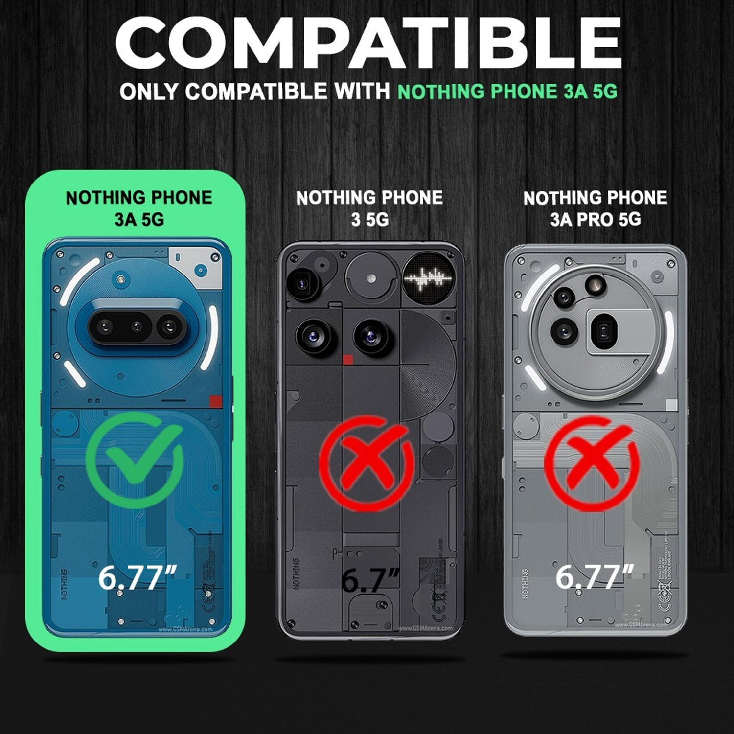Image of AESTMO Back Cover for Nothing Phone (3a)
