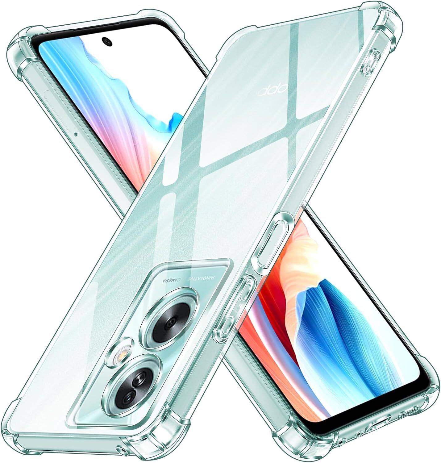 CLOVYR Back Cover for Oppo A79 5G Bumper Silicon Transparent Case