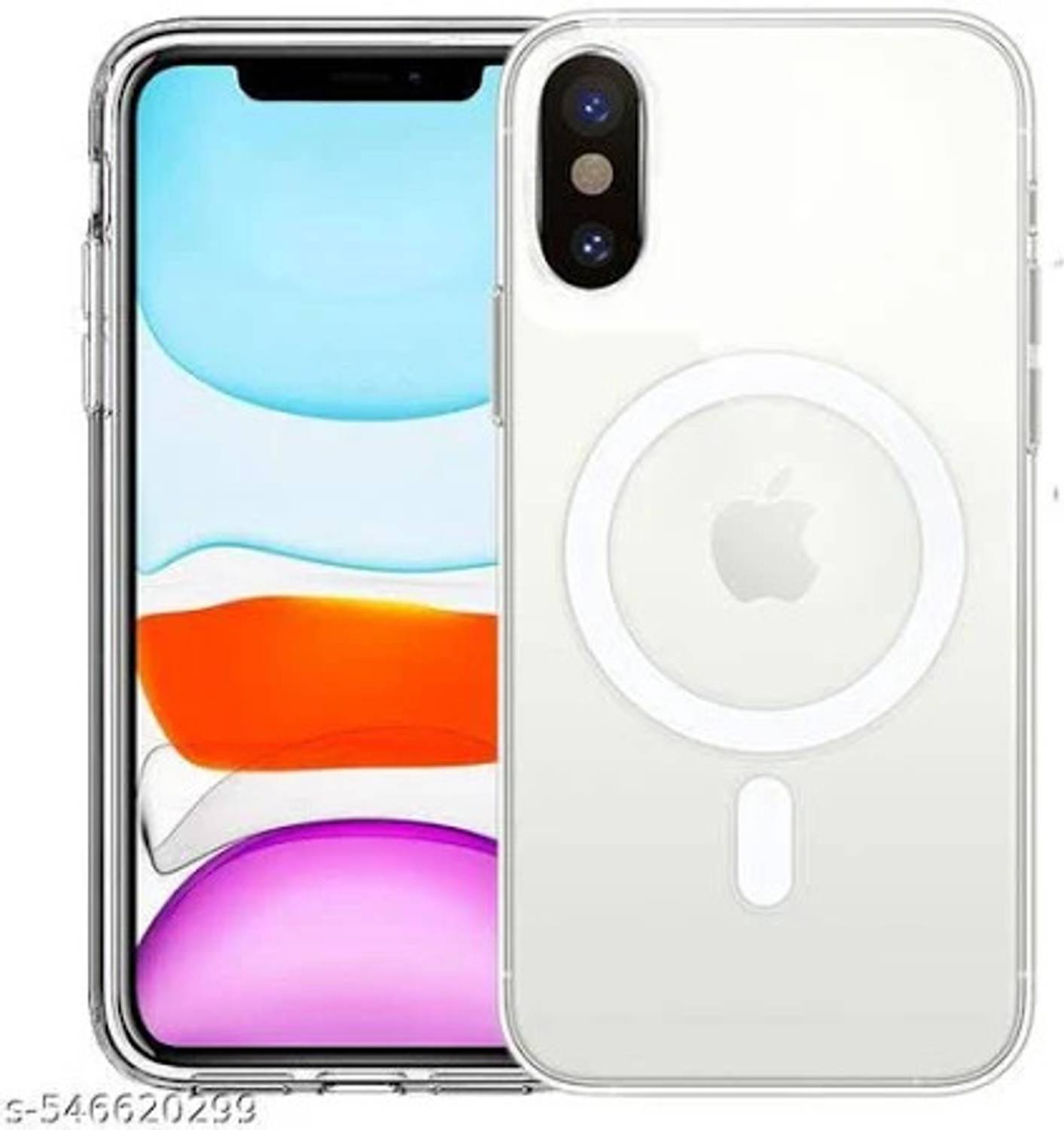 AMEYAA Back Cover for Apple iPhone Xs Max Magsafe Soft Silicone TPU Bumper & Hard PC Crystal Clear Anti-Yellow