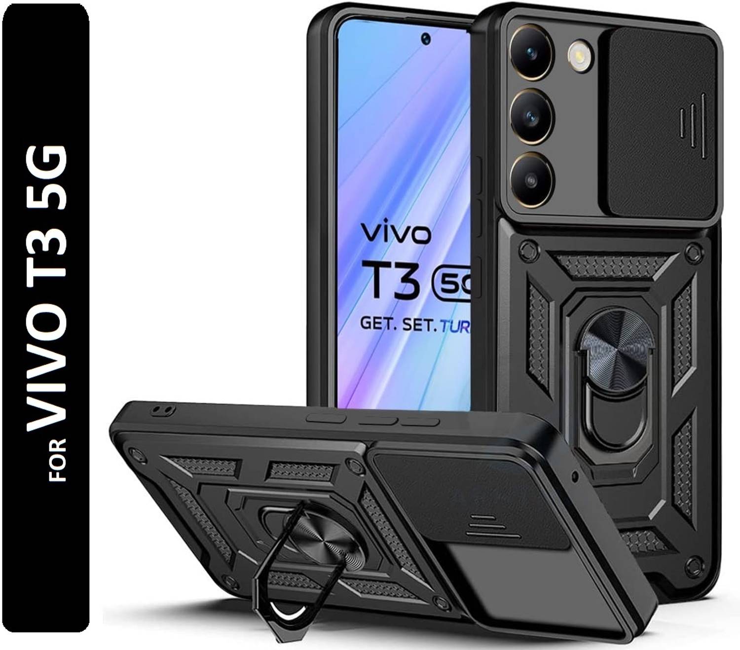 KWINE CASE Back Cover for vivo T3 5G