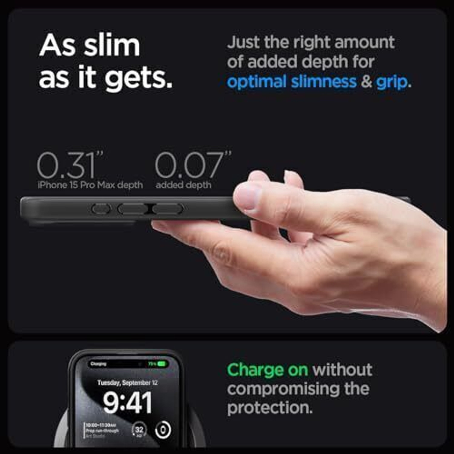 Image of Spigen Ultra Hybrid Magfit Back Cover for Apple iPhone 15 Pro Max