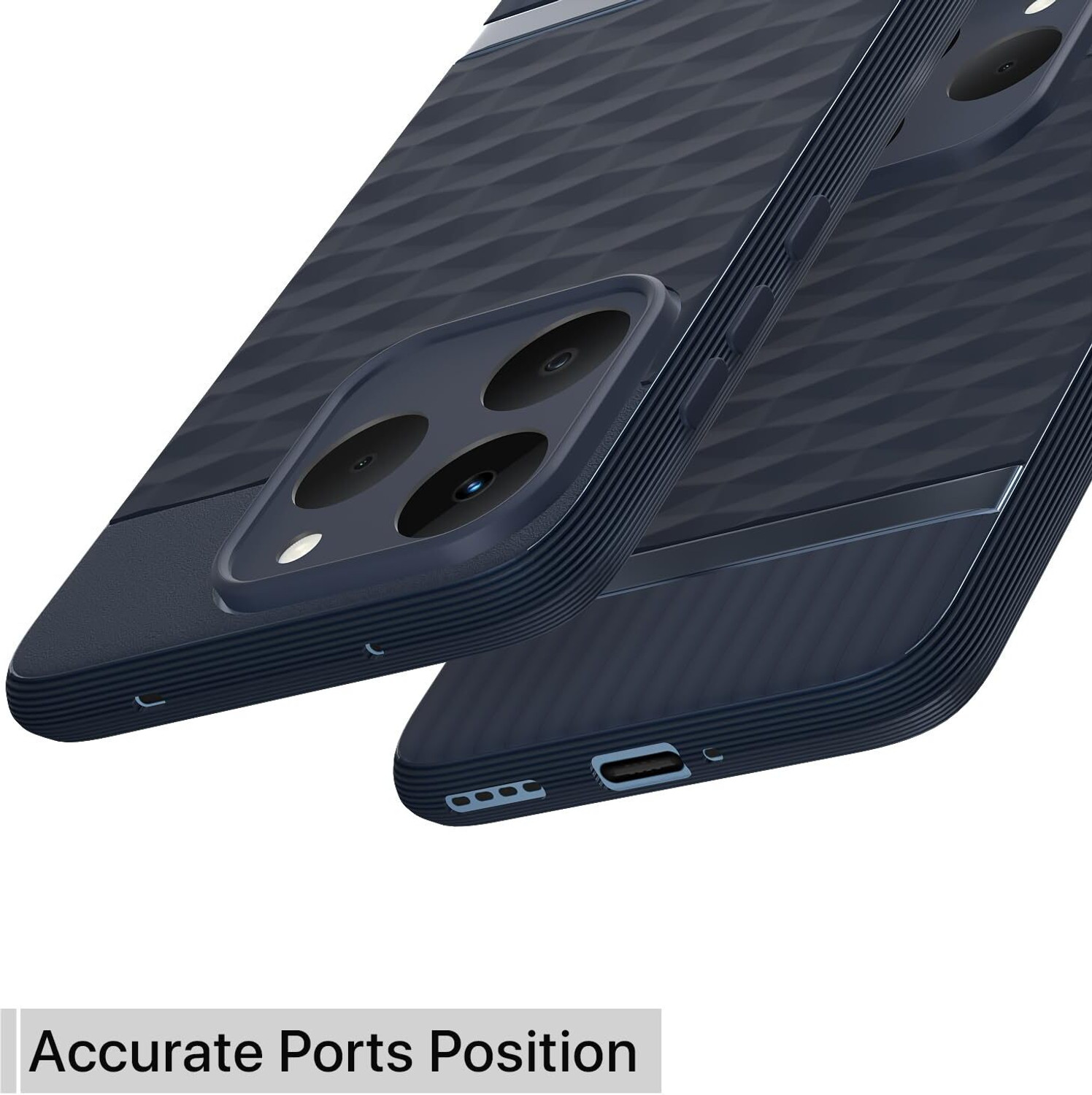Image of ADI Creations Back Cover for realme NARZO 90 5G, Hexa Cube Design | Ultra Slim Soft Case | Inner Velvet Fabric
