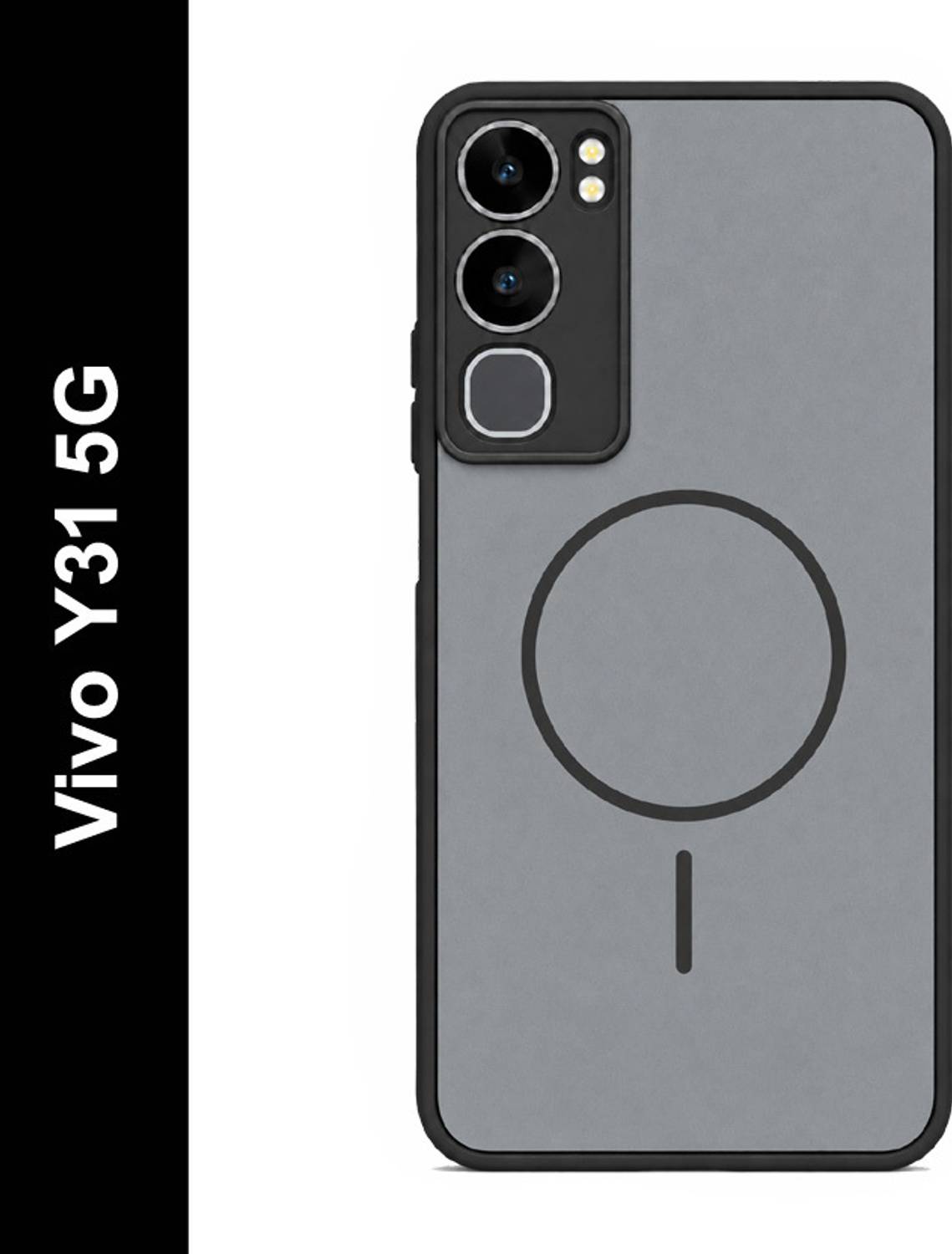 Aaghosh Back Cover for Vivo Y31 5G Black - Image 1