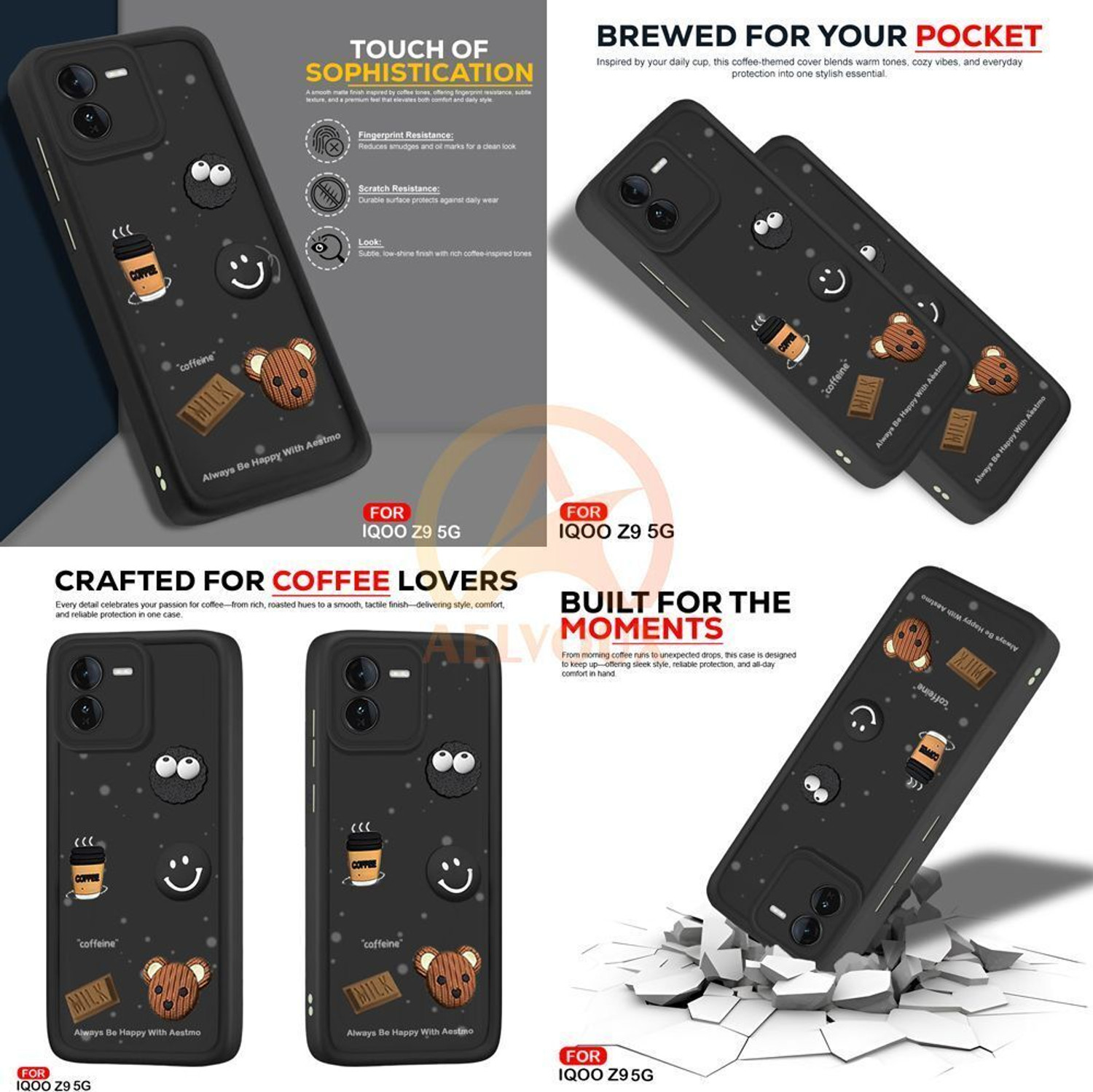Image of AelVouX Back Cover for iQOO Z9 5G