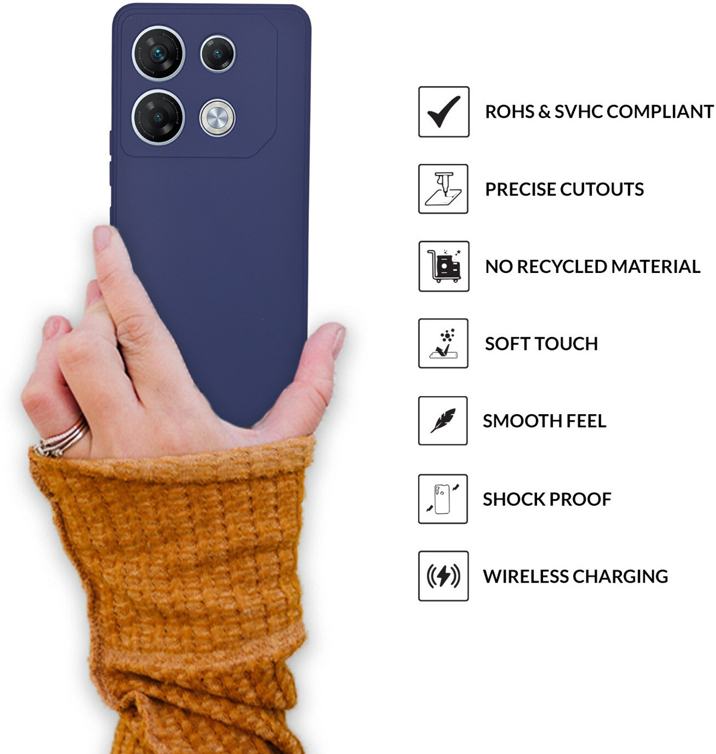 Image of Sprig Back Cover for Infinix GT 10 Pro:Infinix GT 20 Pro