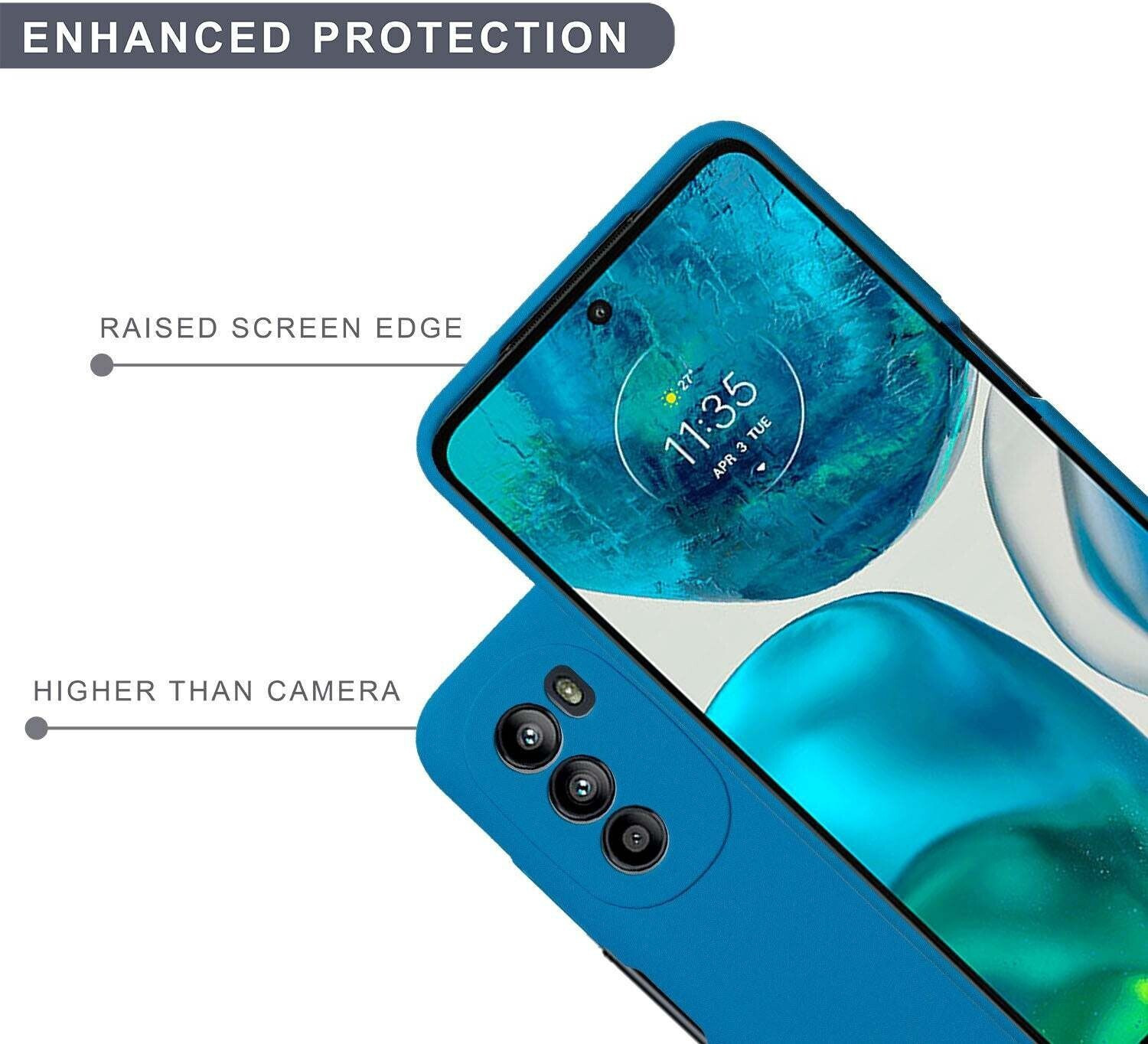 Image of Sprig Liquid Silicone Back Cover for MOTOROLA g82 5G, Motorola G82, Moto G82