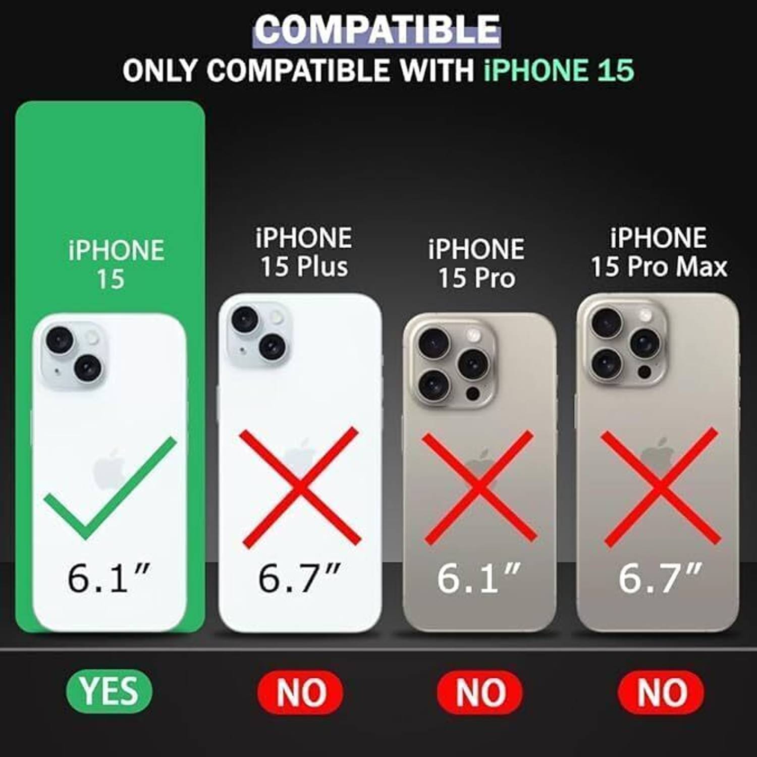 VURIOZZ Back Cover for Apple iPhone 15 Green - Image 5