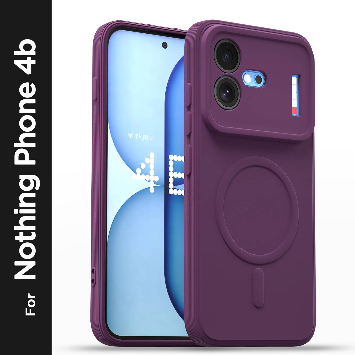 Pikkme Back Cover for Nothing Phone 4b 5G Purple - Image 1