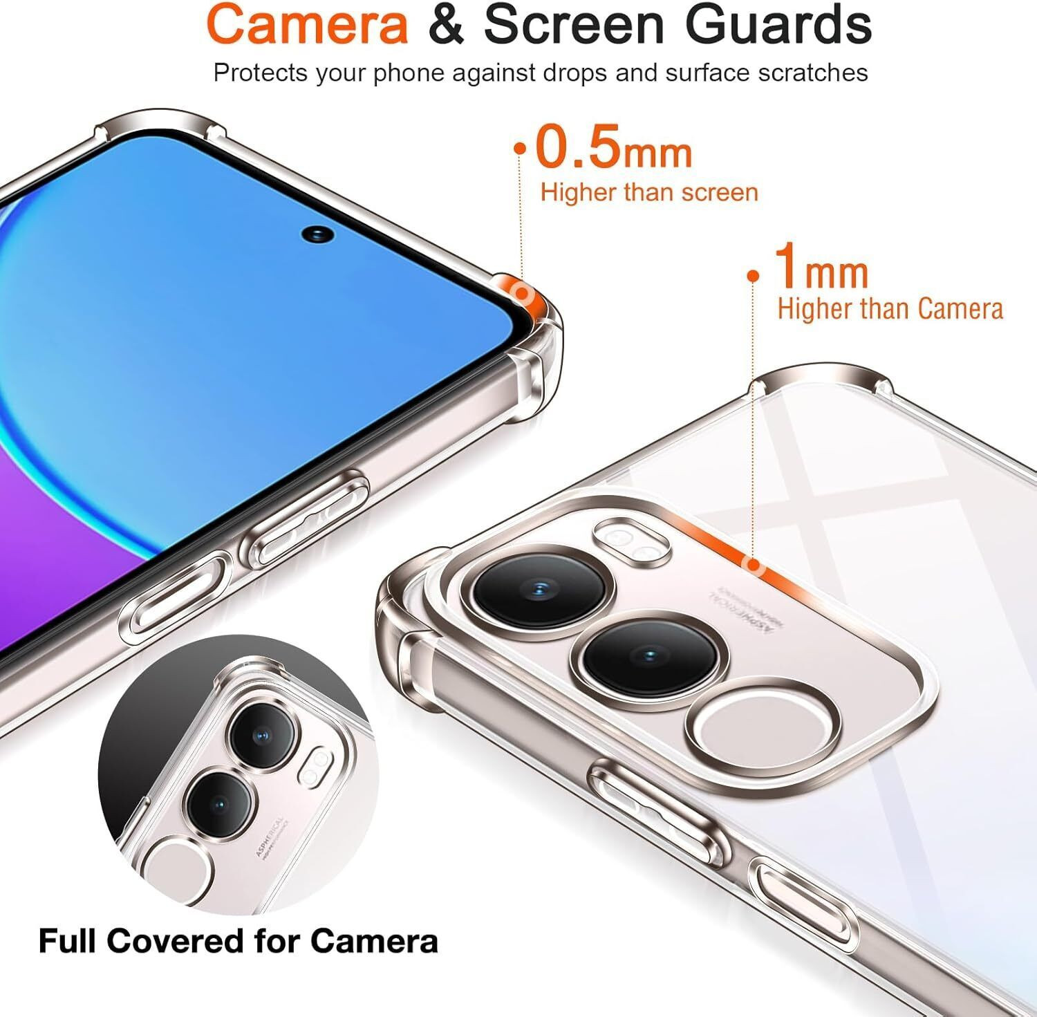 Image of Lustree Back Cover for vivo Y29 Silicon Transparent Case