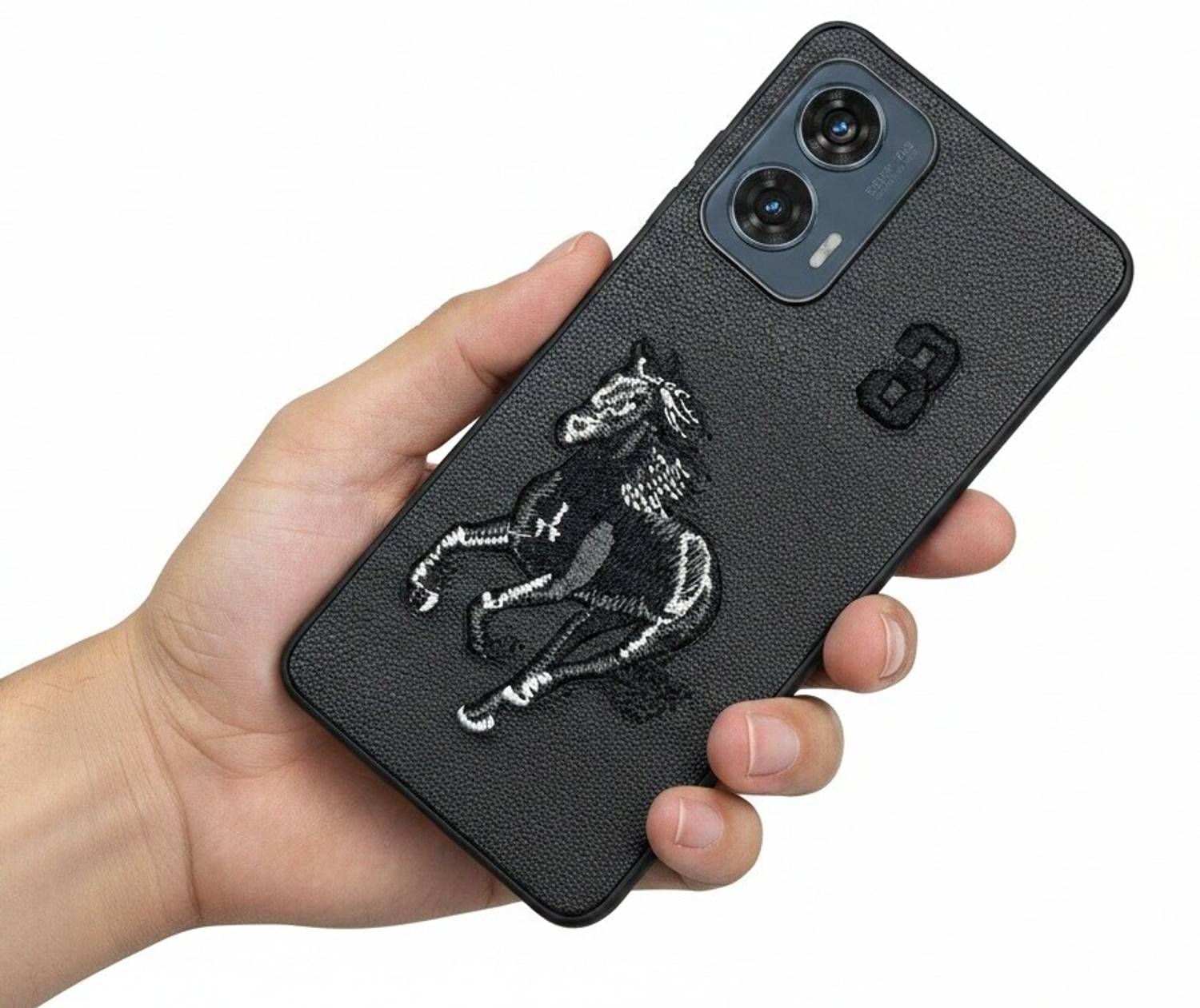 Hoccroxx PU Leather Back Cover for Motorola Moto Edge 50 Fusion - Image 3