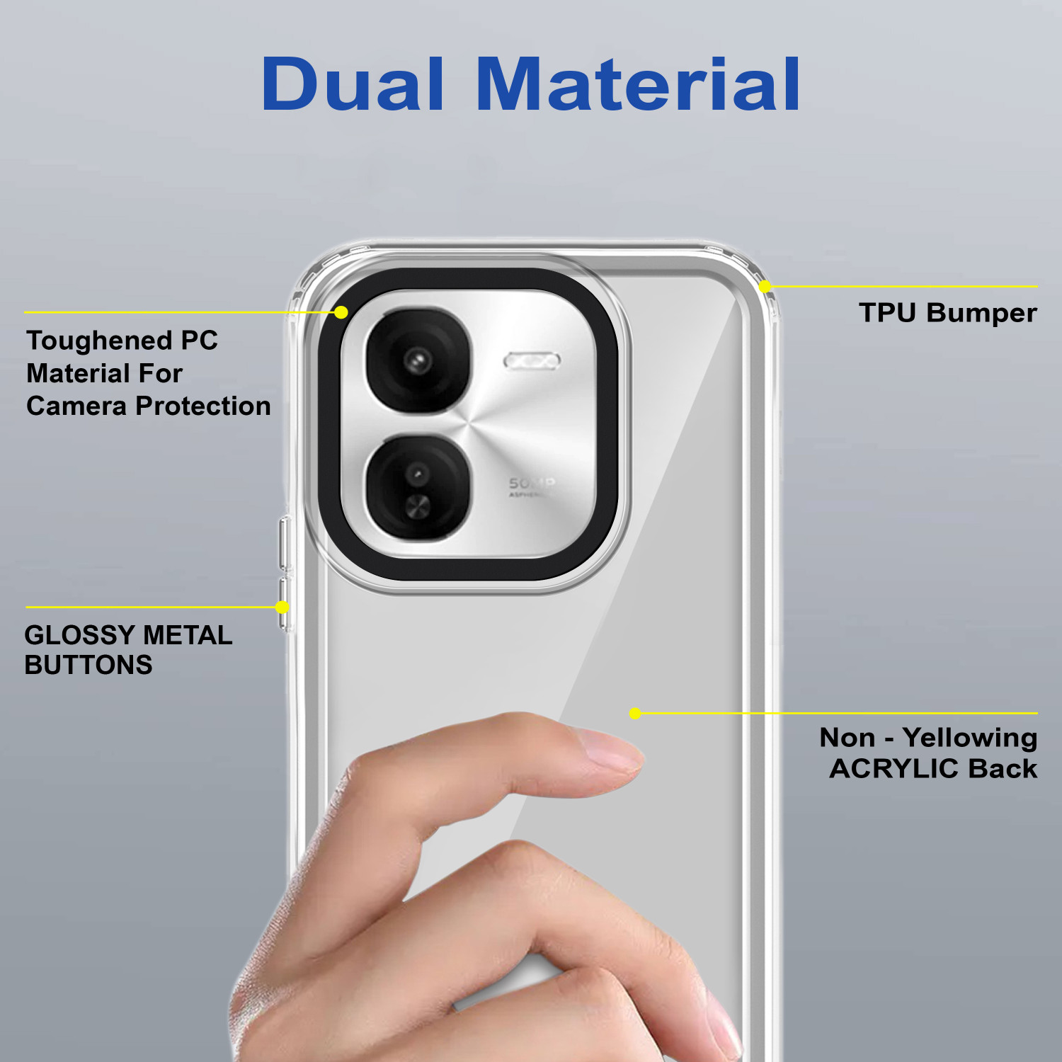 Image of Zapcase Back Cover for iQOO Z9x 5G
