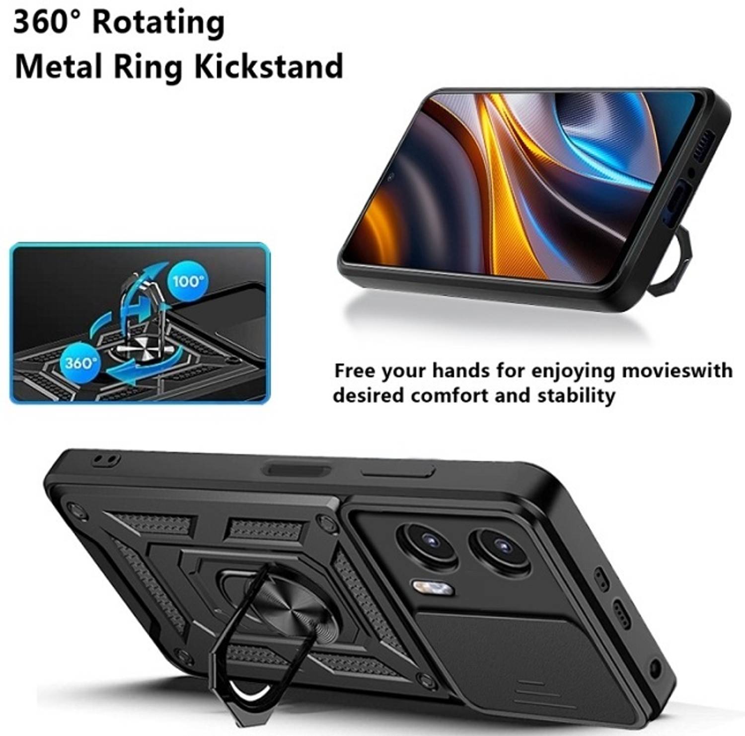 Runicha Moto G35 5G Rubber Back Cover - Image 3