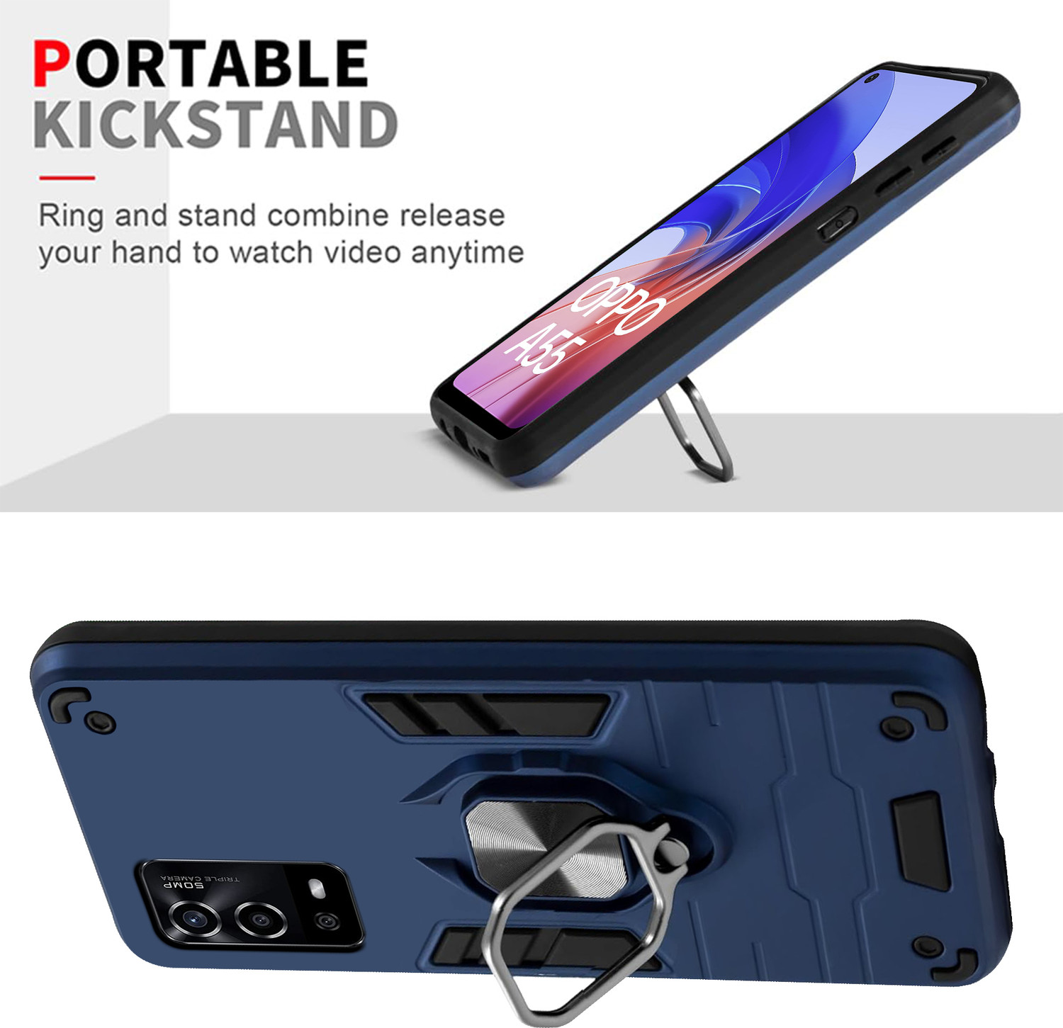 Image of SMARTPOCKET Back Cover for OPPO A55 4G