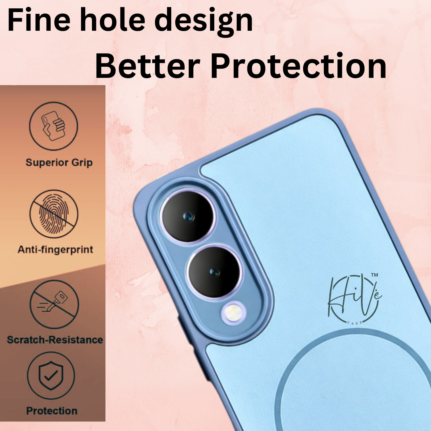 Image of Hive Back Cover for Vivo Y17S, Vivo Y28