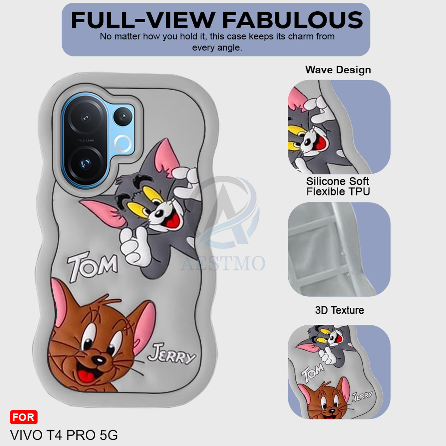Image of AESTMO Back Cover for Vivo T4 Pro 5G
