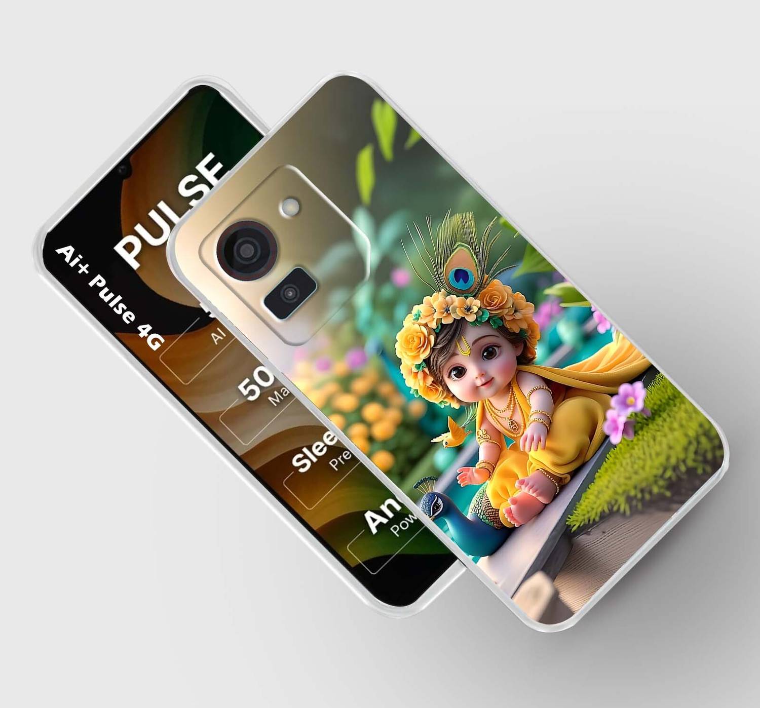 Artage Back Cover for AI+ Pulse 4G, AI Plus Pulse 4G