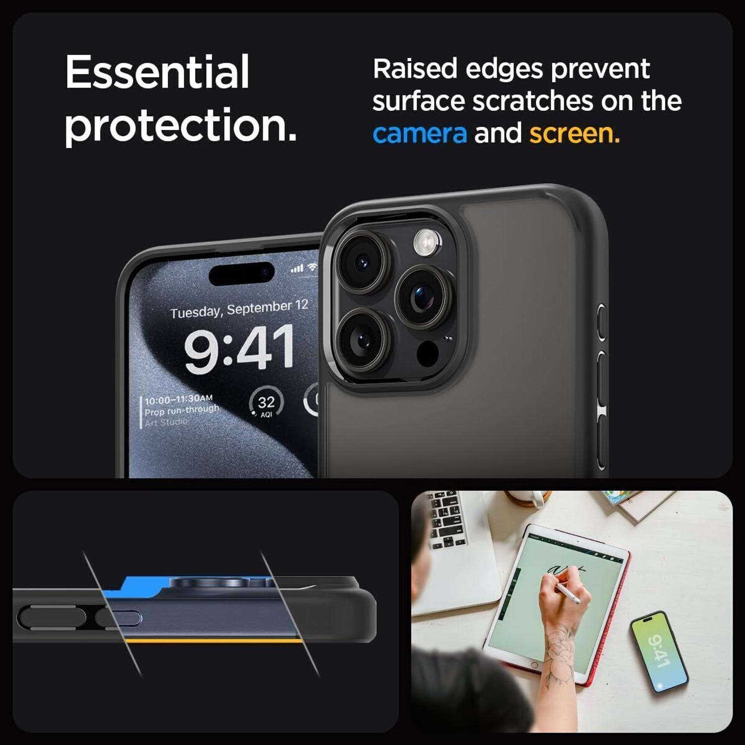 Image of Spigen Ultra Hybrid Back Cover for Apple iPhone 15 Pro