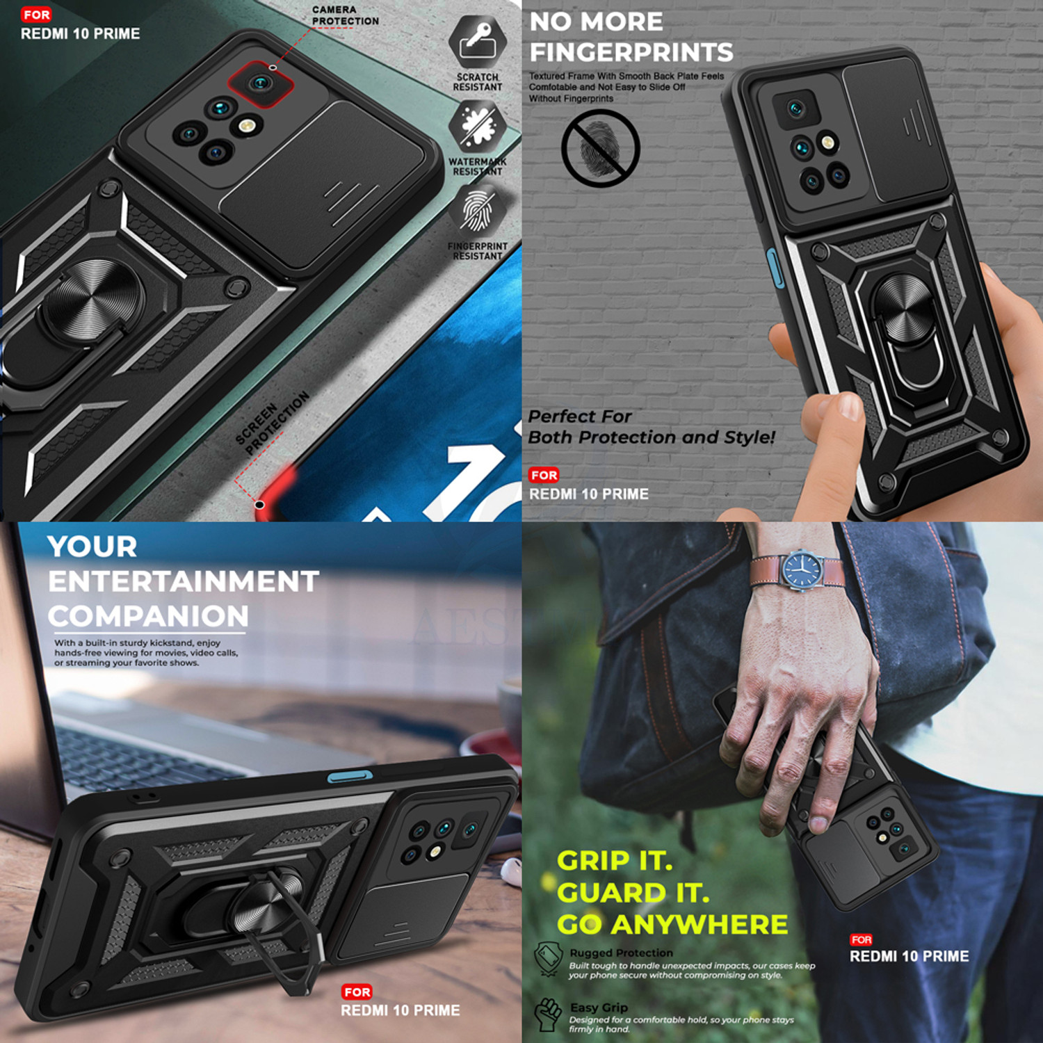 Image of AESTMO Back Cover for Redmi 10 Prime