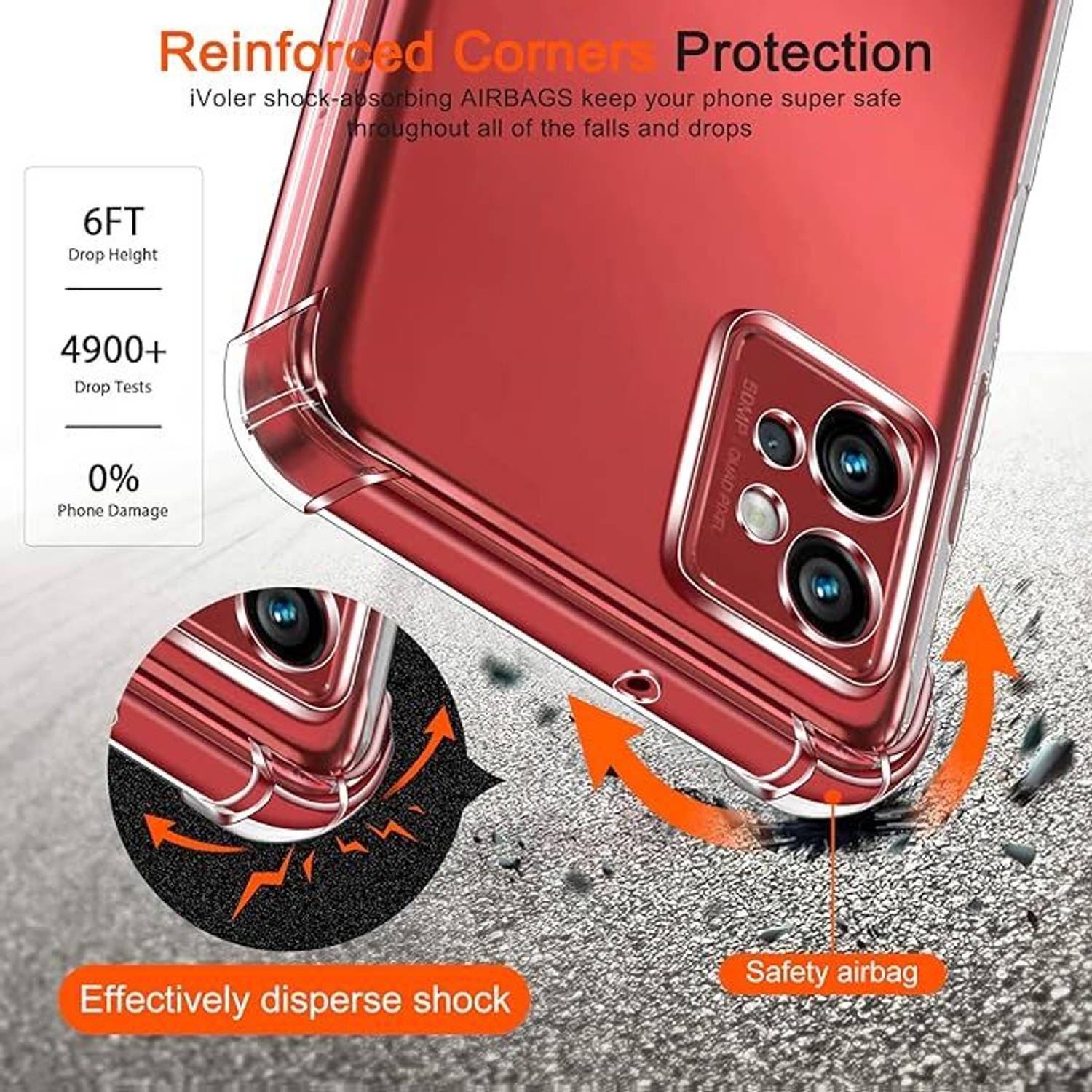 BORYA Case For Motorola Moto G32, High-Quality Matte Soft Silicone TPU