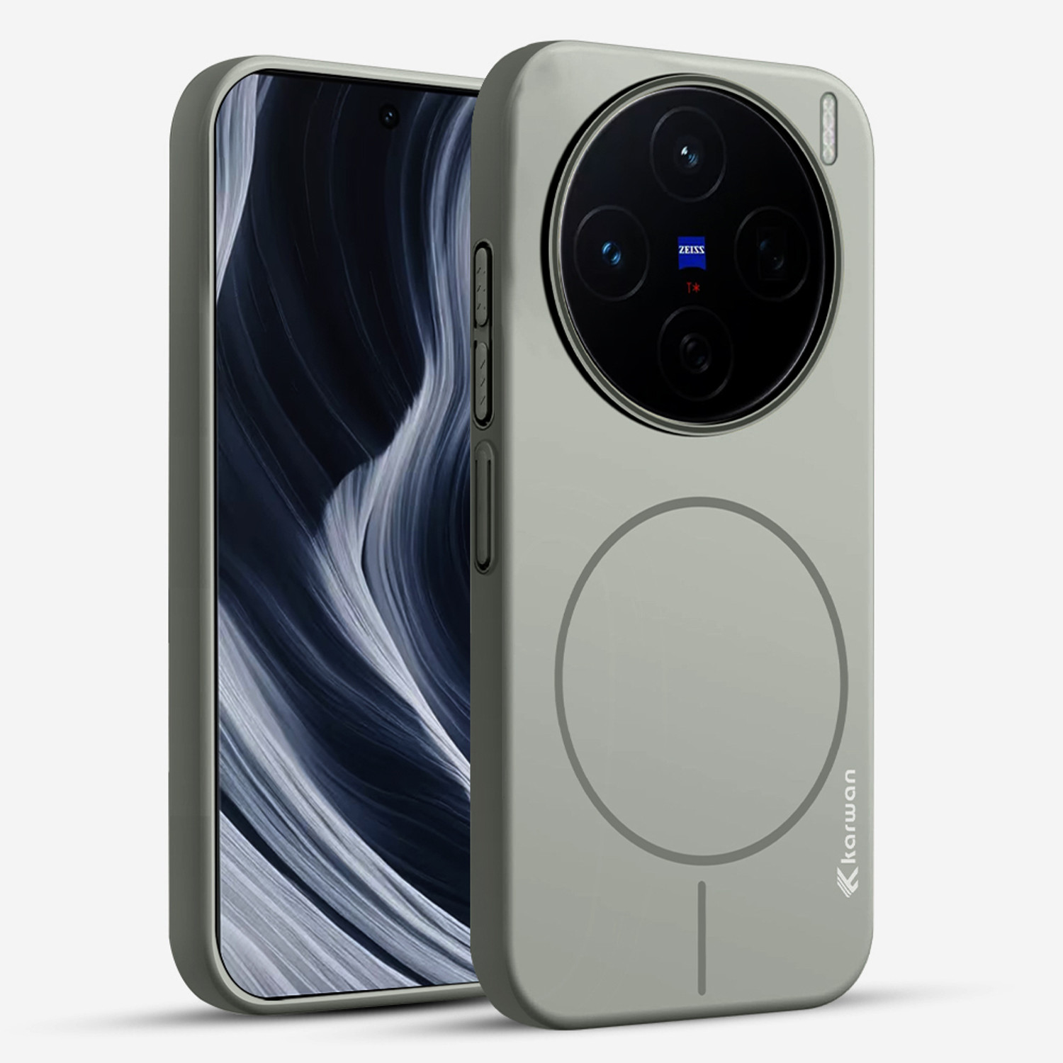 Image of KARWAN Back Cover for Vivo X200 (Grey, Shock Proof, Pack of: 1)