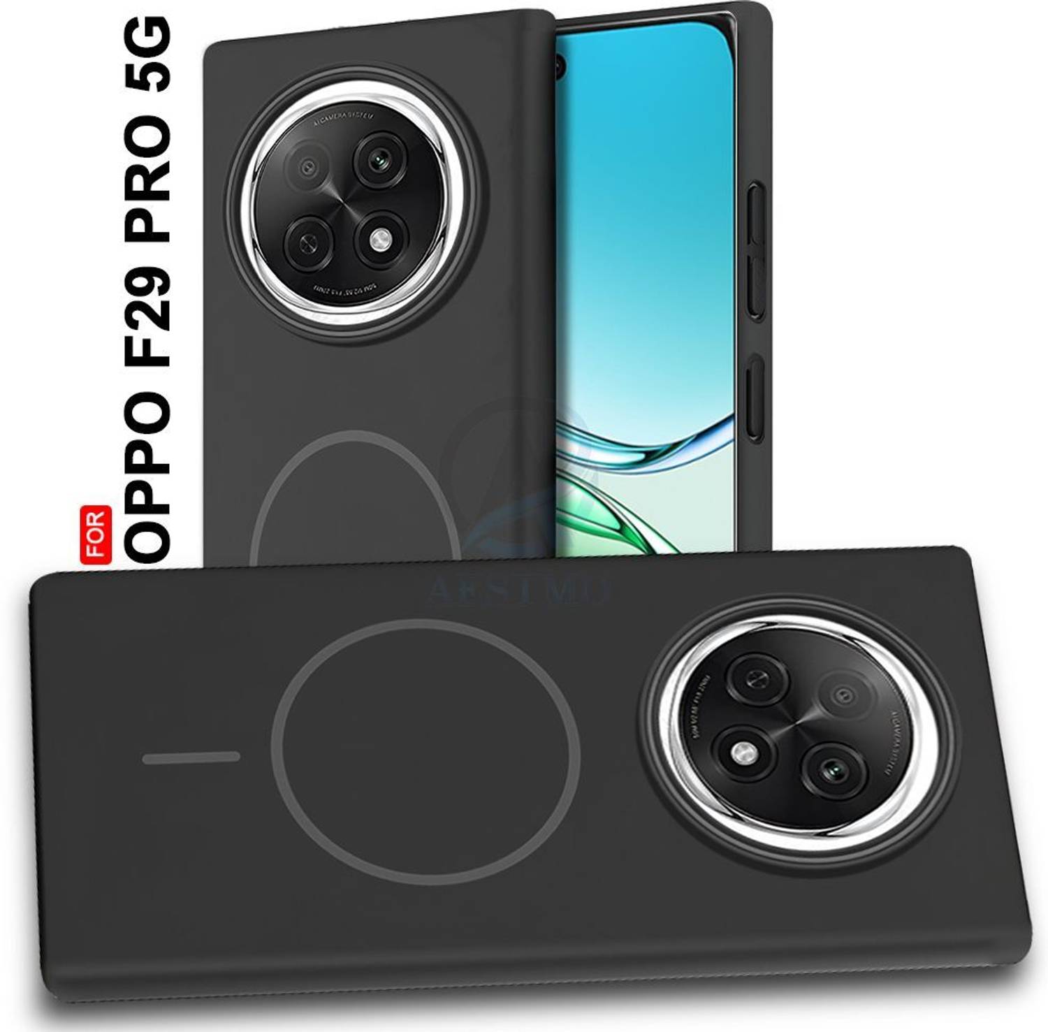 AESTMO Back Cover for Oppo F29 Pro 5G Black - Image 1