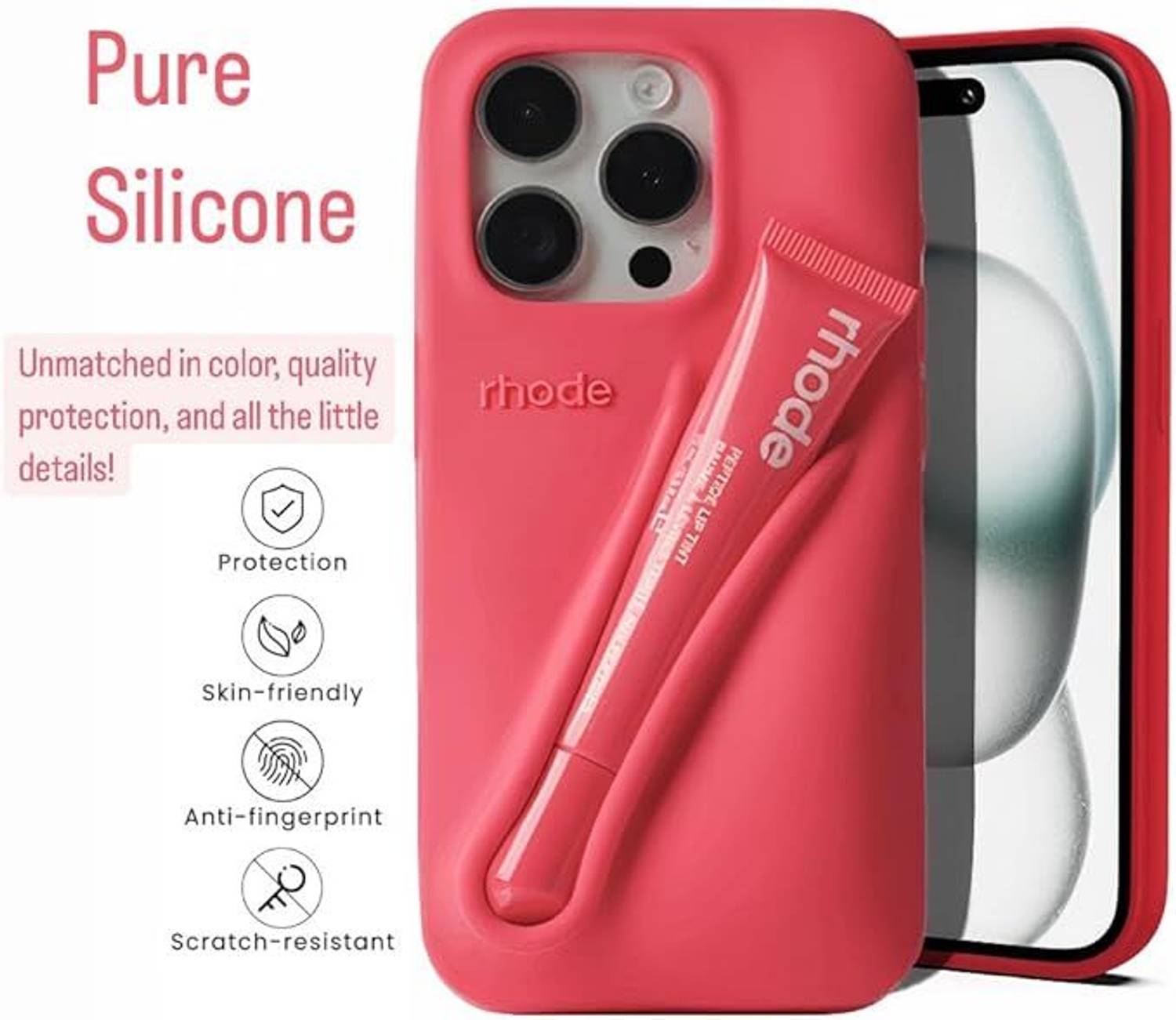 clothemyphone Back Cover for Rhode Lip Case for iPhone 17 PRO