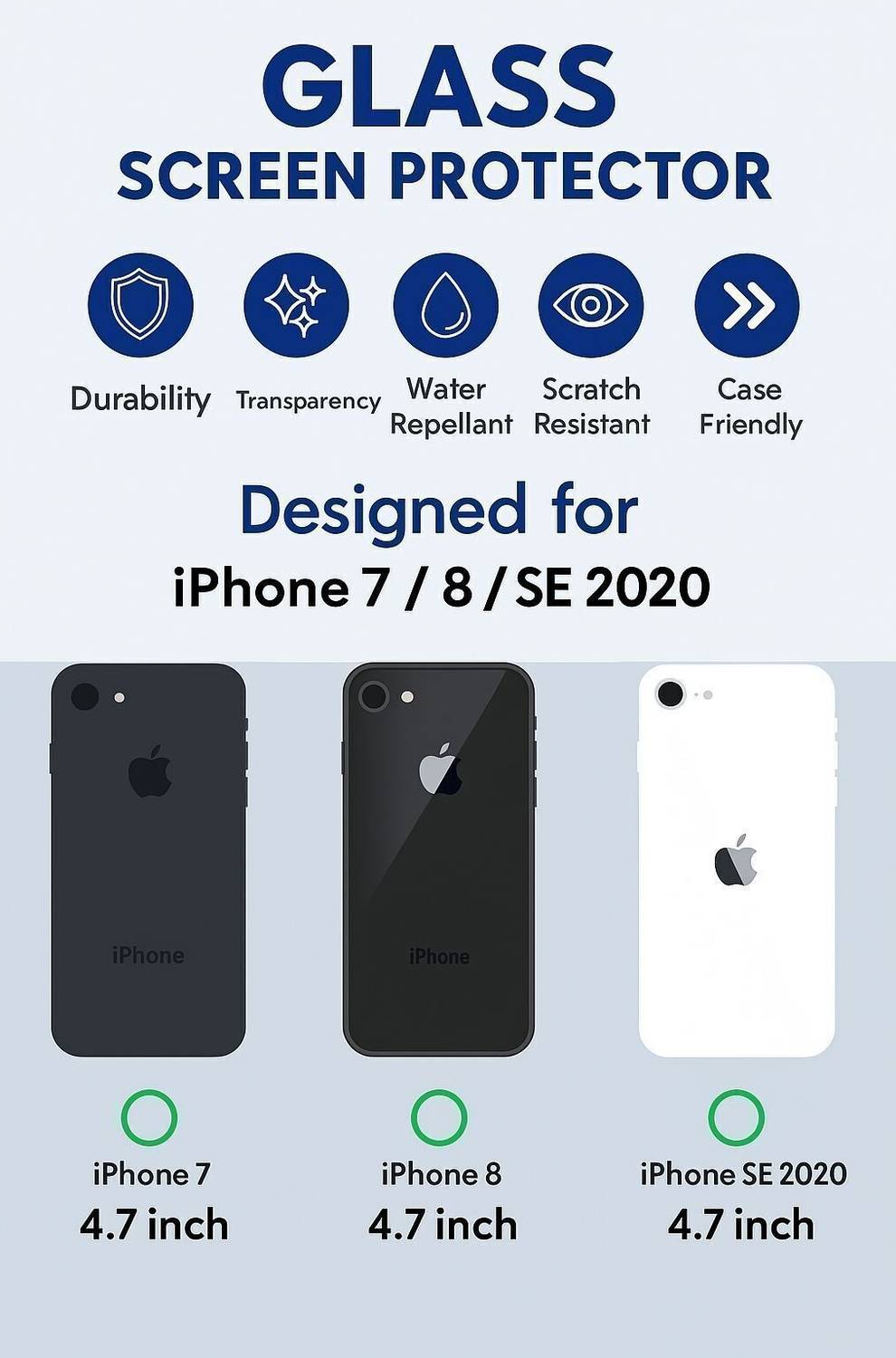Zapzone Back Cover for iPhone 7 , 8 , 7G ,se 2020, Shockproof with