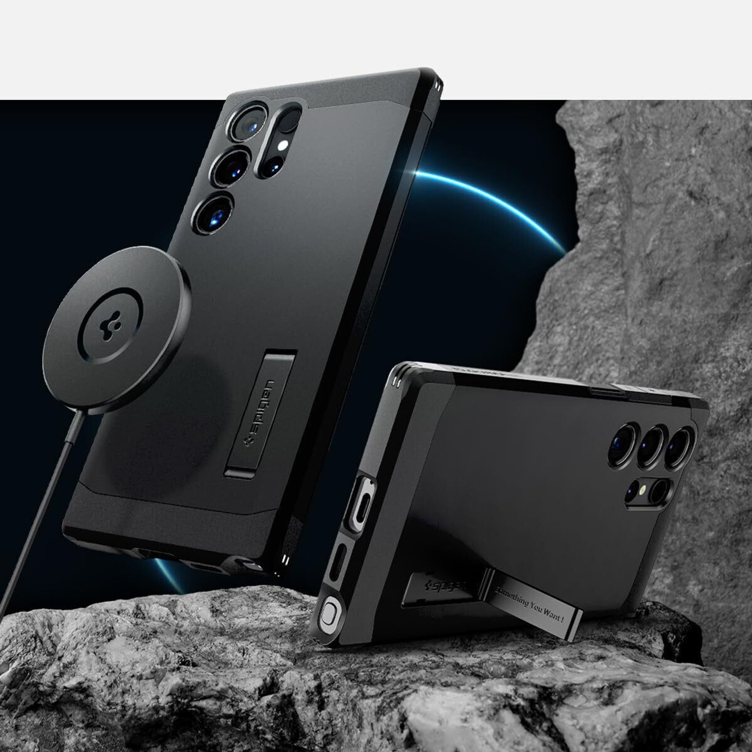 Image of Spigen Tough Armor Magfit Back Cover for Galaxy S24 Ultra