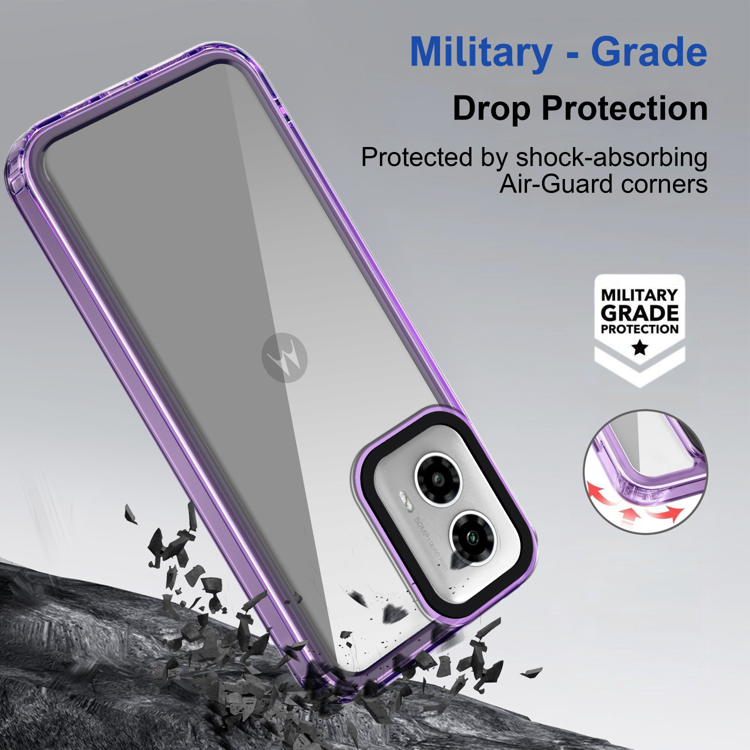 Image of Zapcase Back Cover for MOTOROLA g45 5G
