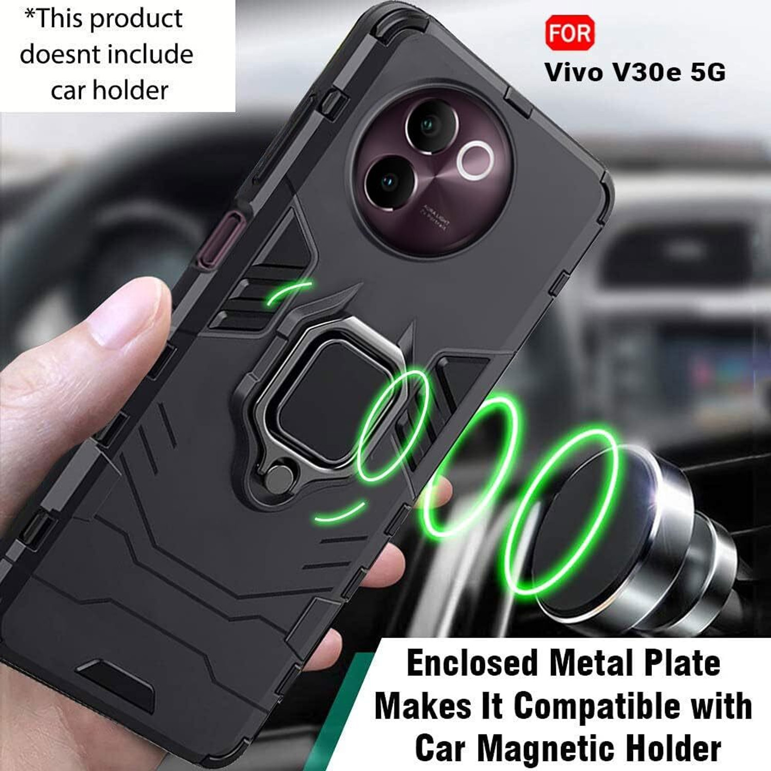 Image of Micvir Back Cover for Vivo V30e 5G