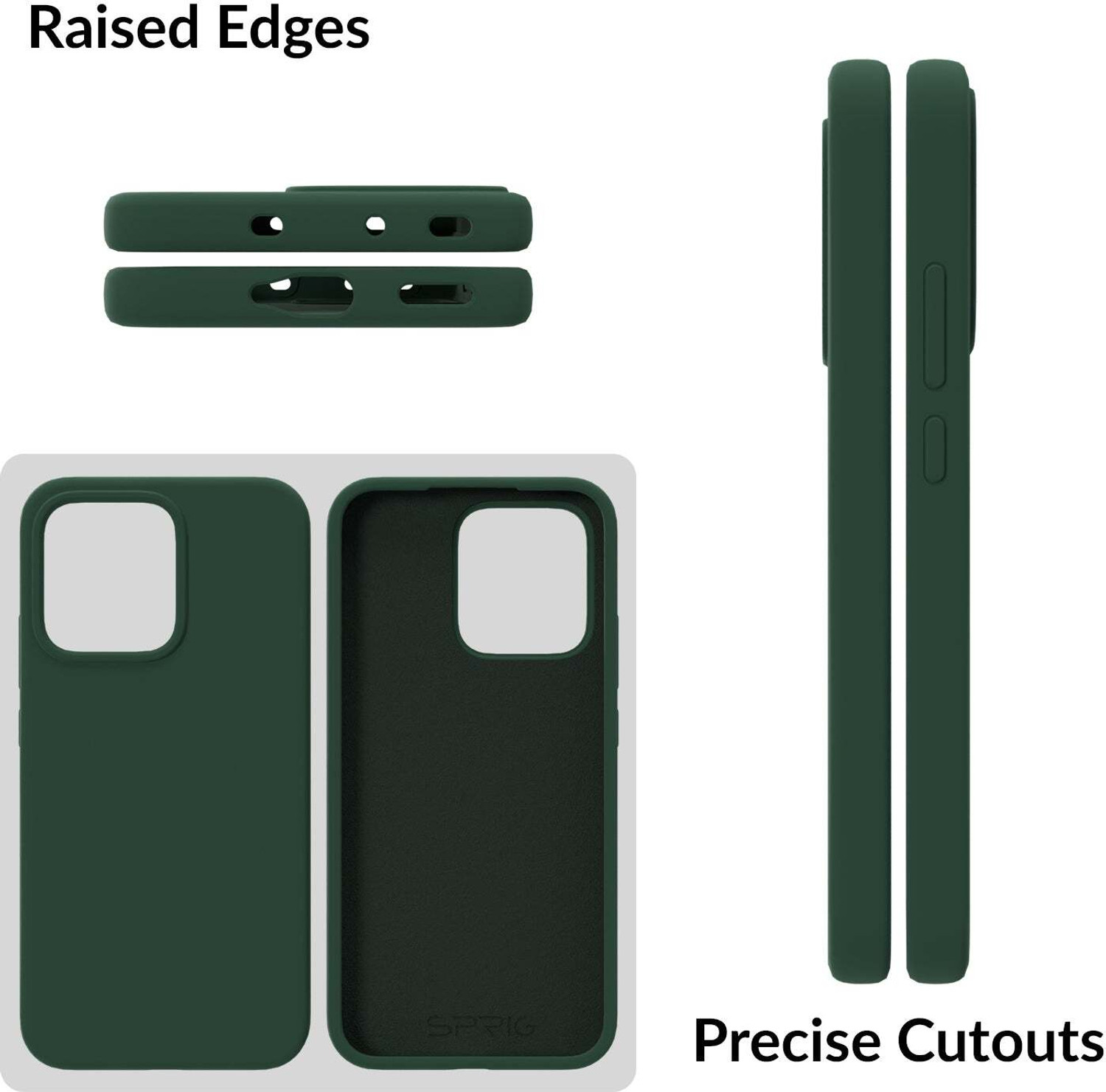 Image of Sprig Back Cover for OPPO Reno 14, OPPO RENO 14, oppo reno 14 (Green, Microfiber Lining, Silicon, Pack of: 1)