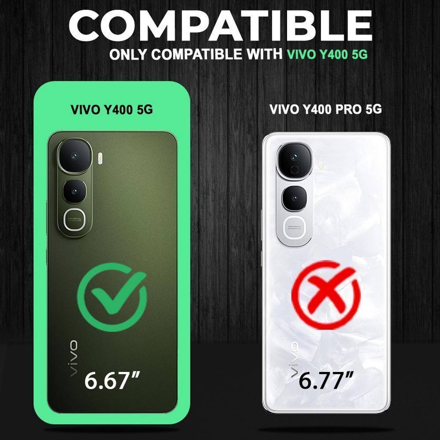 KaseMast Back Cover for vivo Y400 5G (Blue) - Image 2