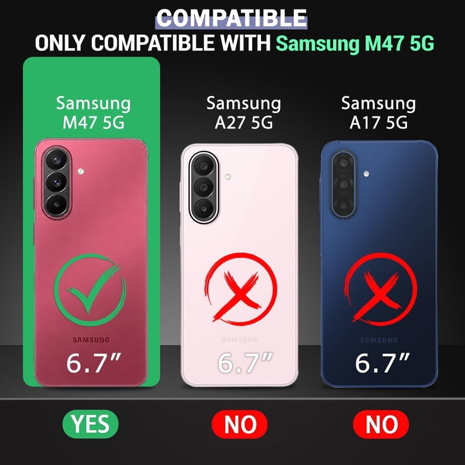 Image of Aaralhub Back Cover for Samsung Galaxy M47 5G