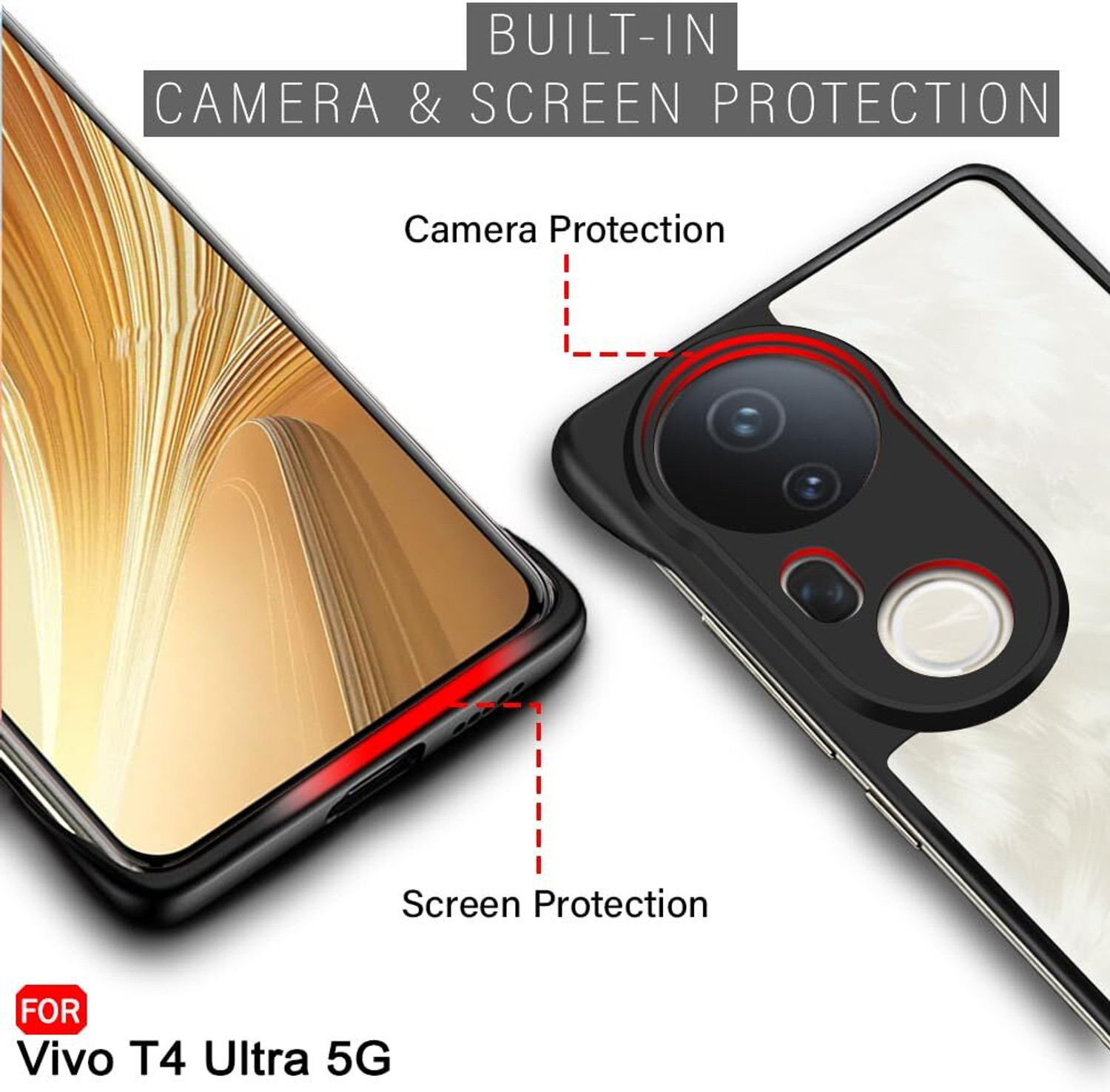 Image of Micvir Back Cover for Vivo T4 Ultra 5G