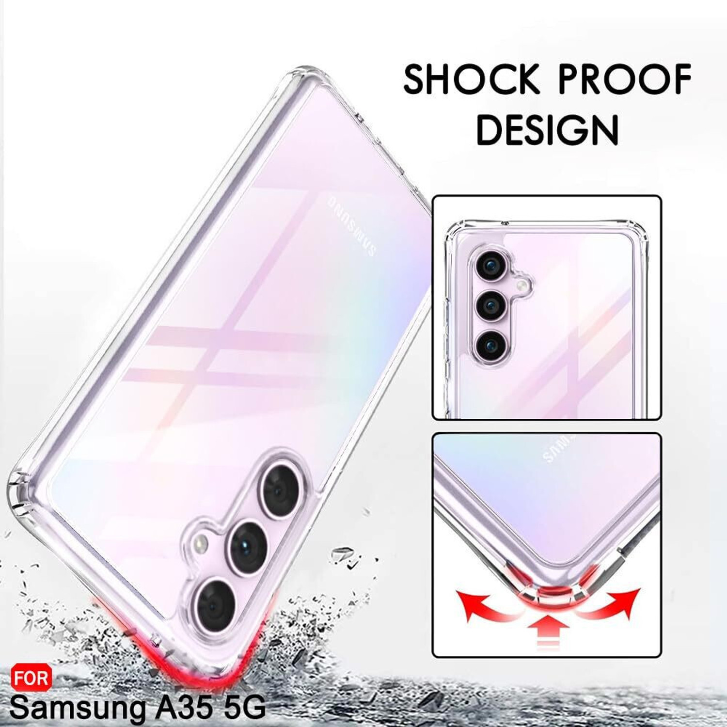 Image of Caseroy Back Cover for SAMSUNG Galaxy A35 5G